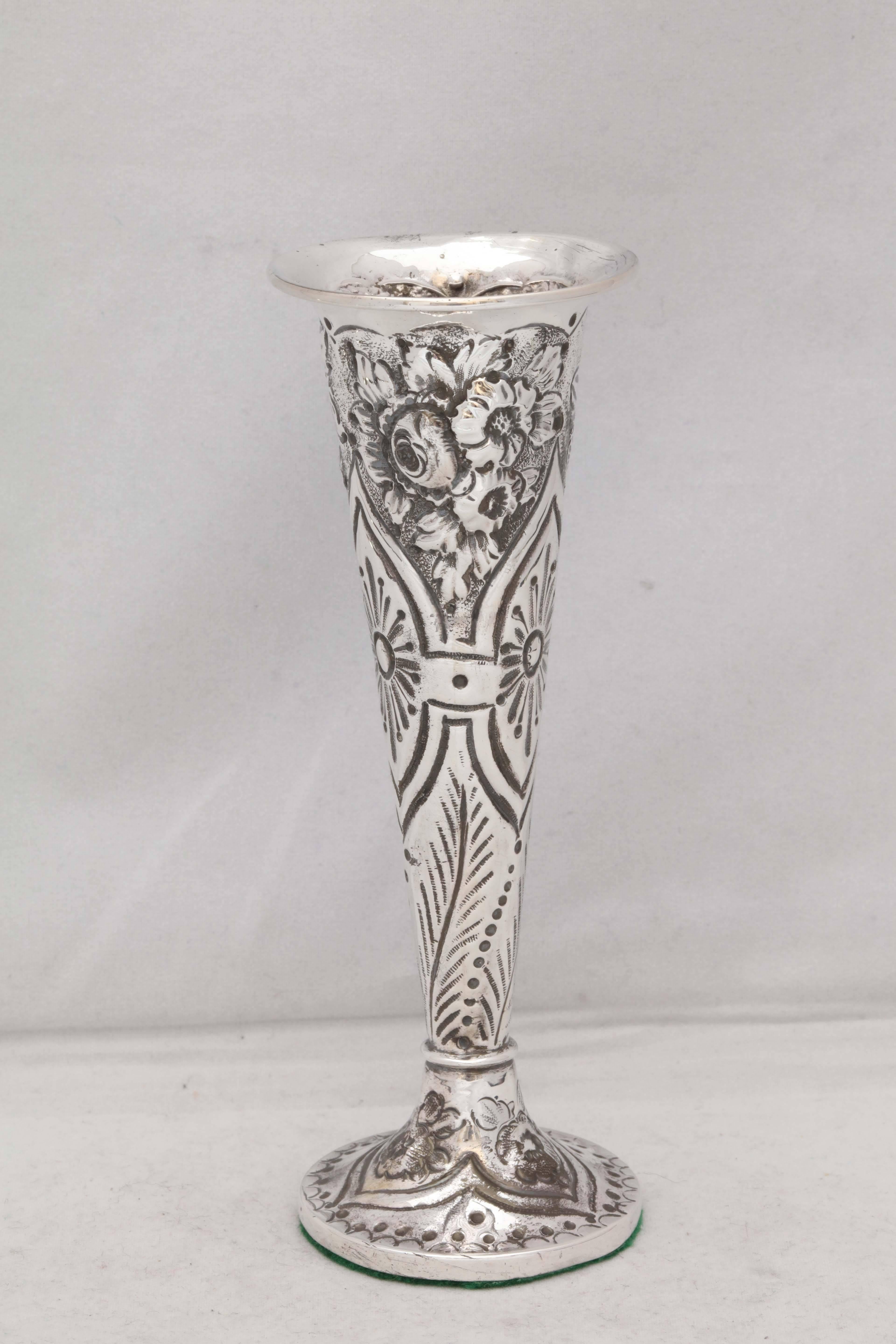 silver bud vases