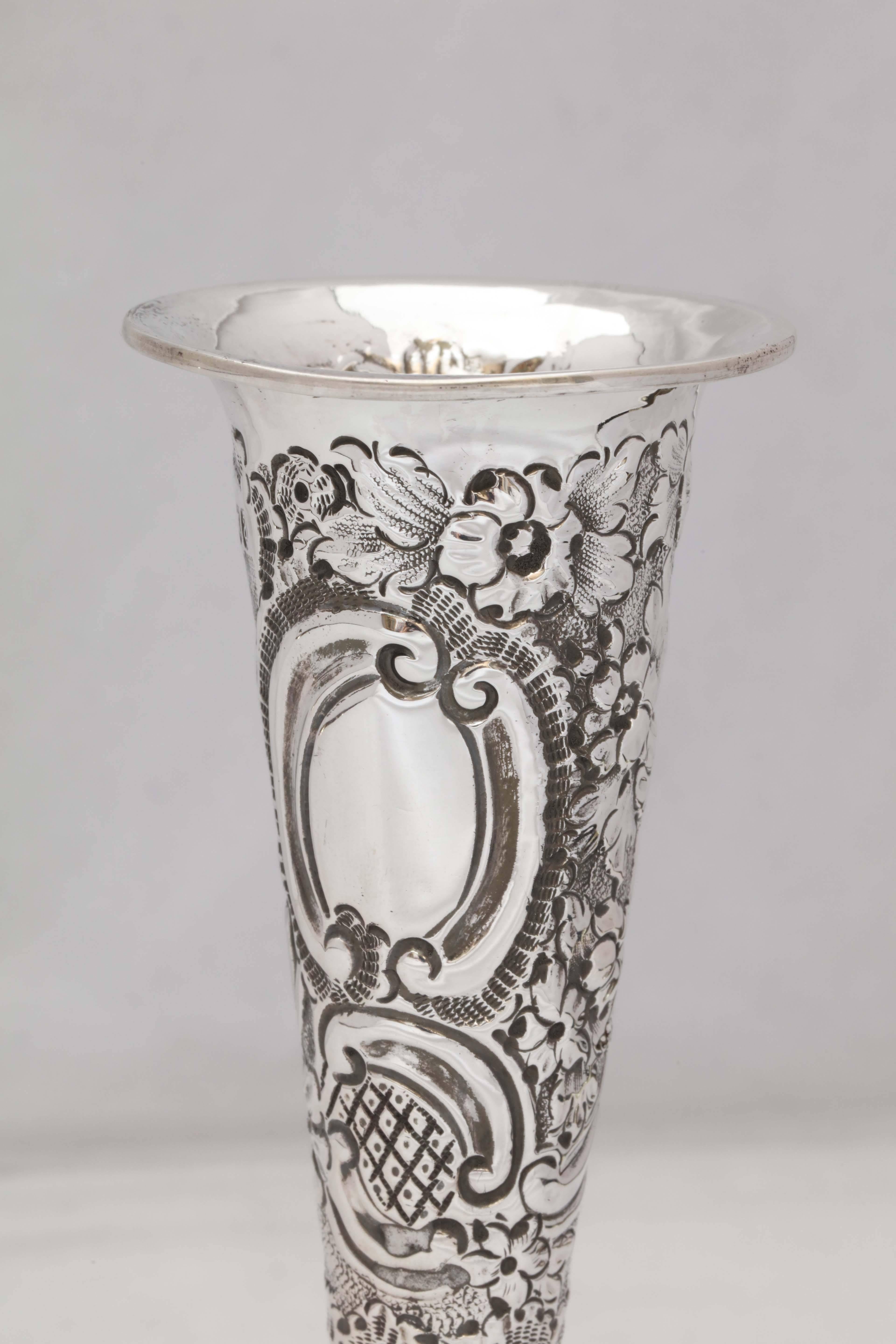 Victorian Sterling Silver Bud Vase 5