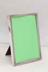 Art Deco Sterling Silver "Engine Turned" Picture Frame