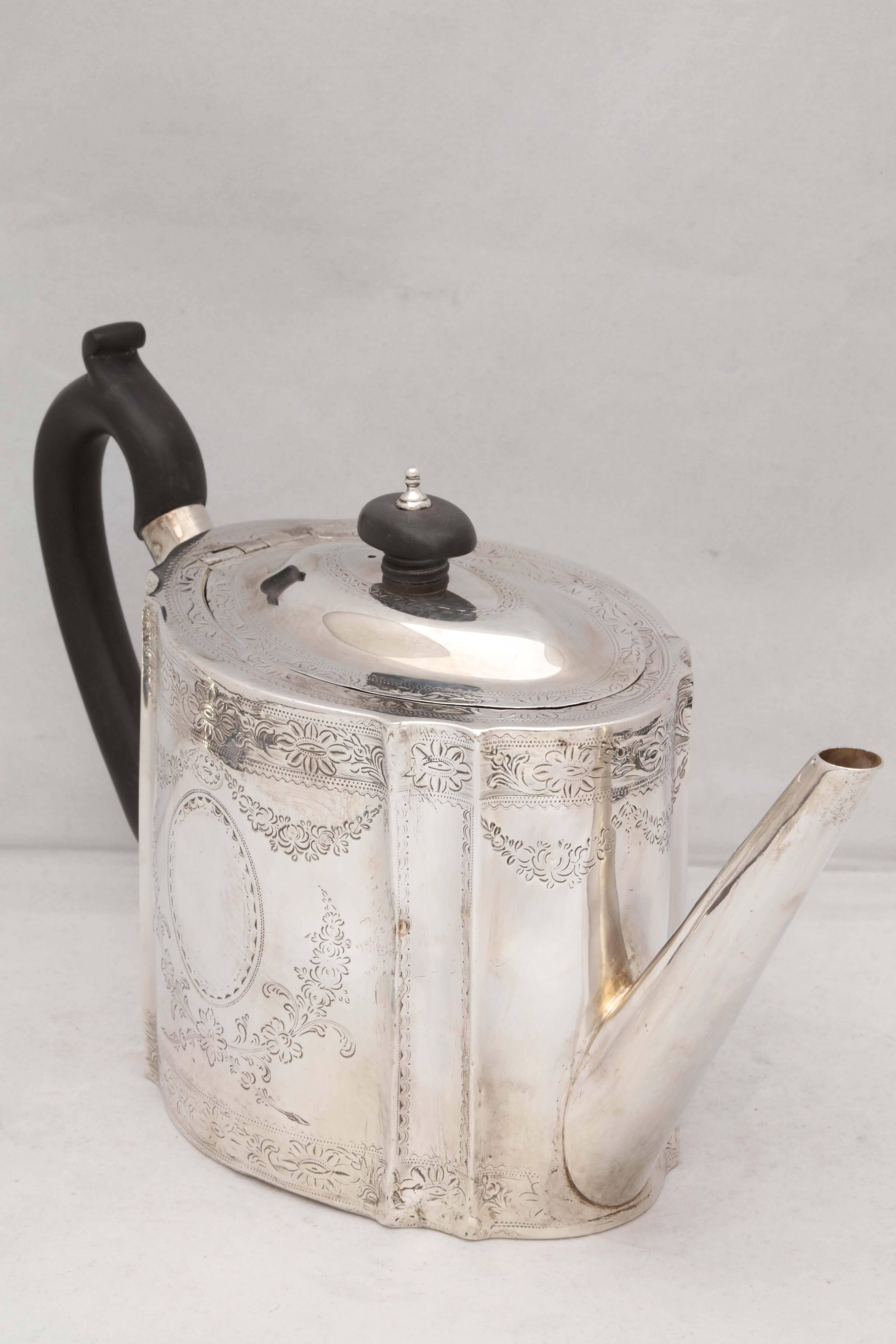 Georgian Sterling Silver Tea Pot 2