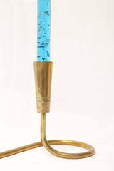 Mid-Century Modern Hollywood Regency Tommi Parzinger Brass Table Candelabra