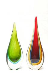 Mid-Century Modern style of Flávio Poli Glass Teardrop Sculpture Murano