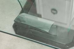Hollywood Regency Art Deco Modernage Glass or Wood Coffee Table Mid-Century