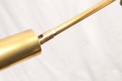 Mid-Century Modern American Koch & Lowy Brass and Chrome Swing Arm Floor Lamp