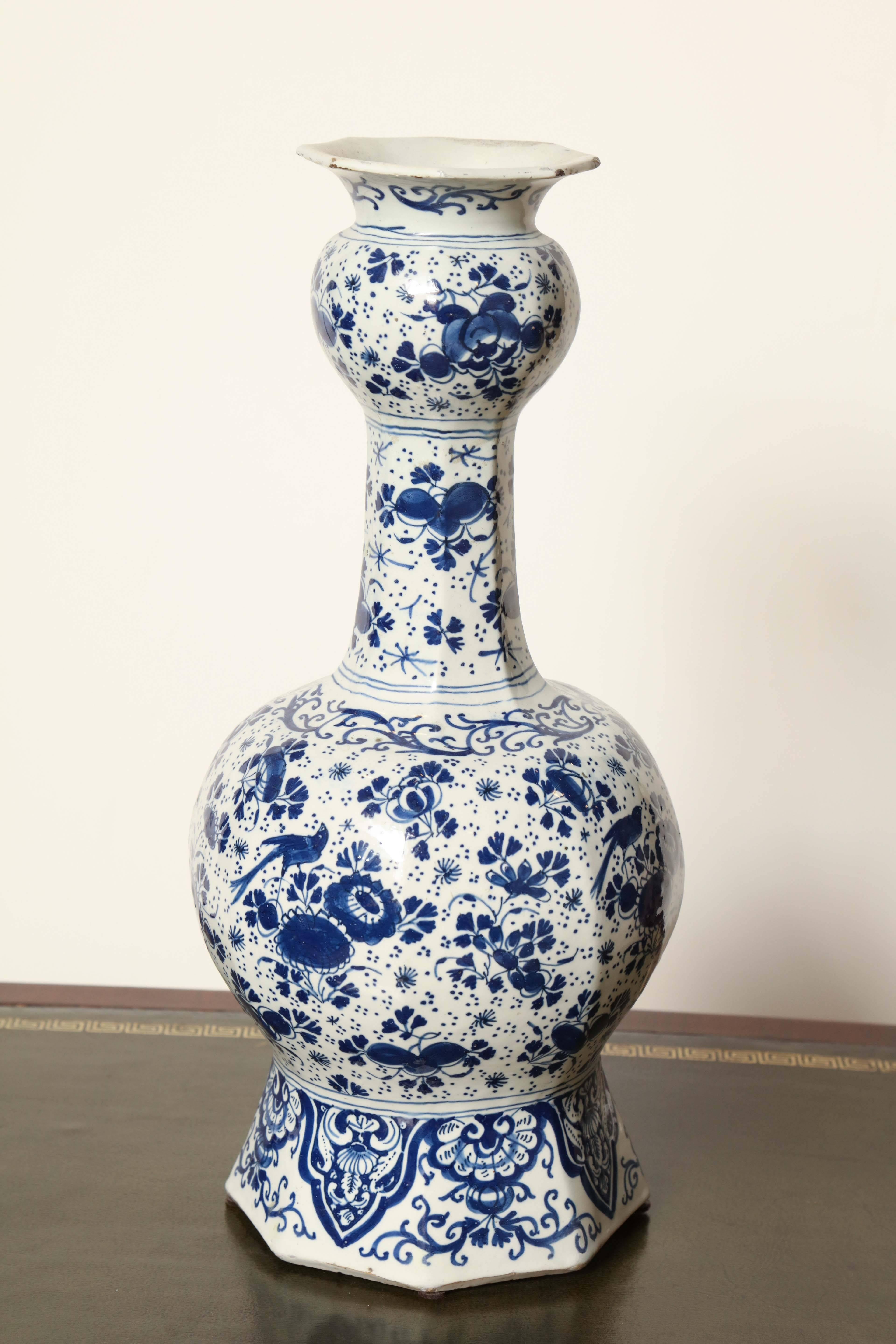 delft pottery vase