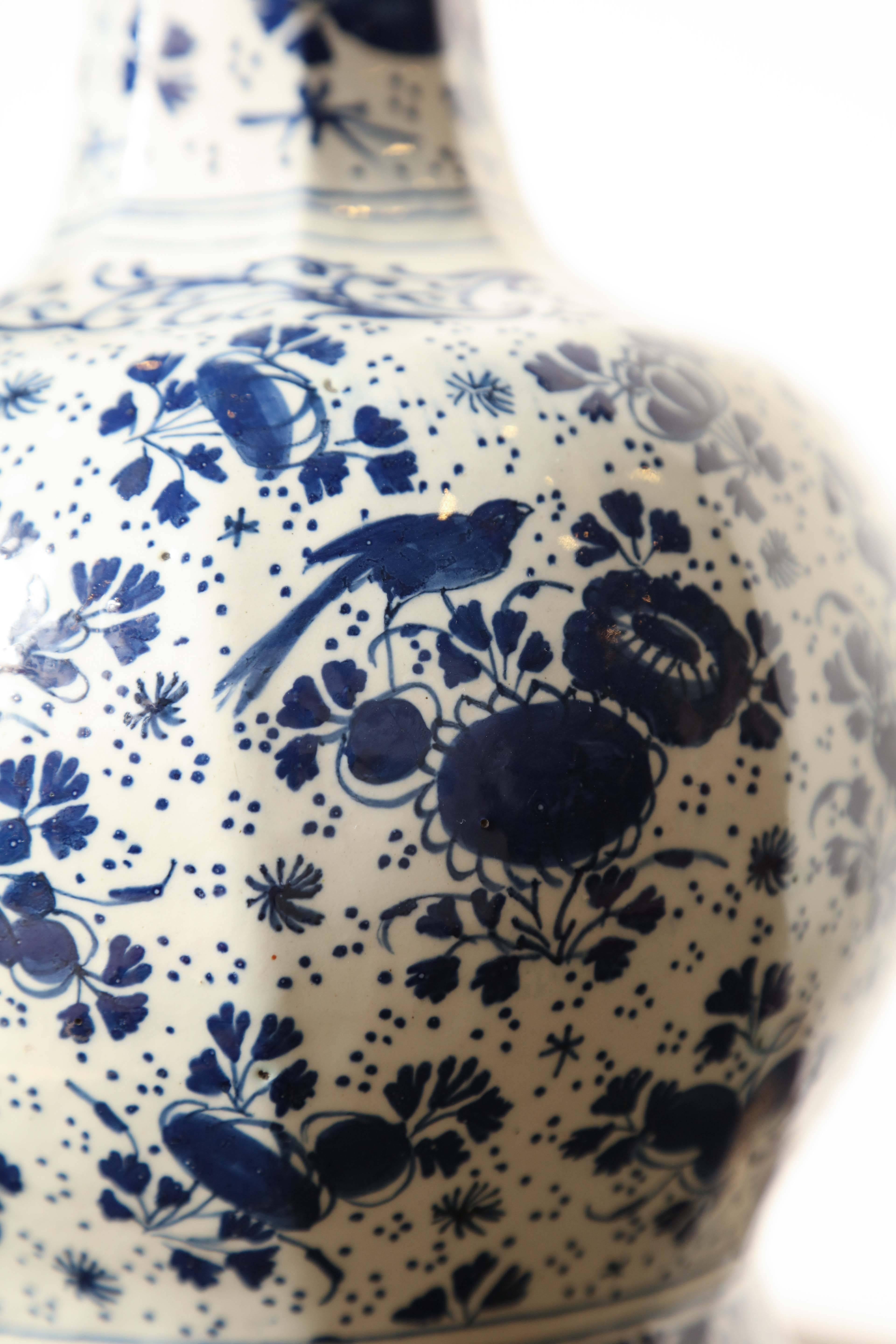 Delft, Blue and White Vase In Good Condition For Sale In New York, NY