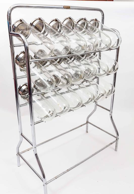 Argentinian Facilvendo Nickel Candy Jar Rack at 1stDibs