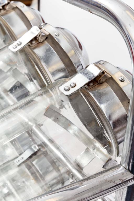 Argentinian Facilvendo Nickel Candy Jar Rack at 1stDibs