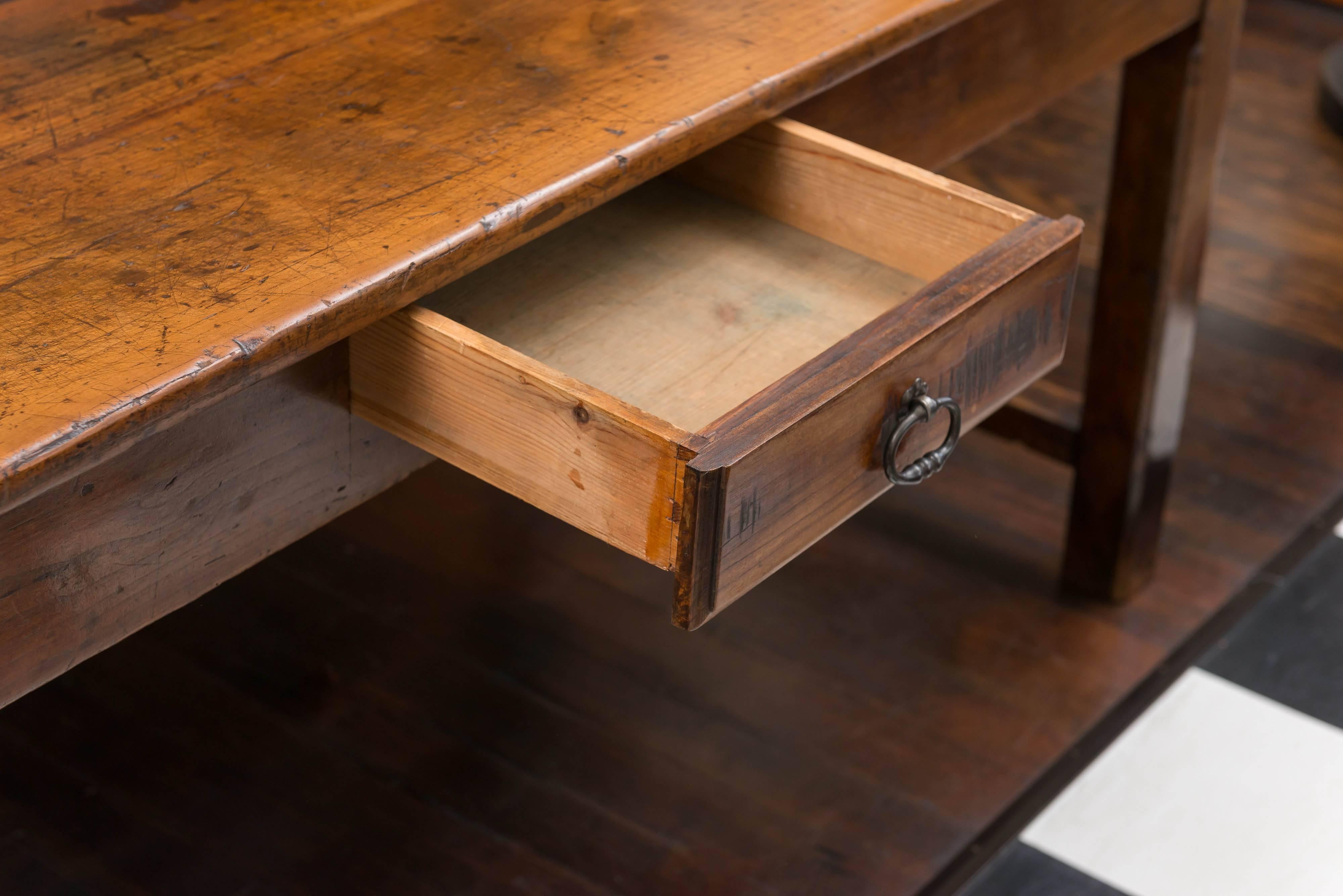 Hand-Crafted Late 18th Century French Walnut Dining / Farm Table