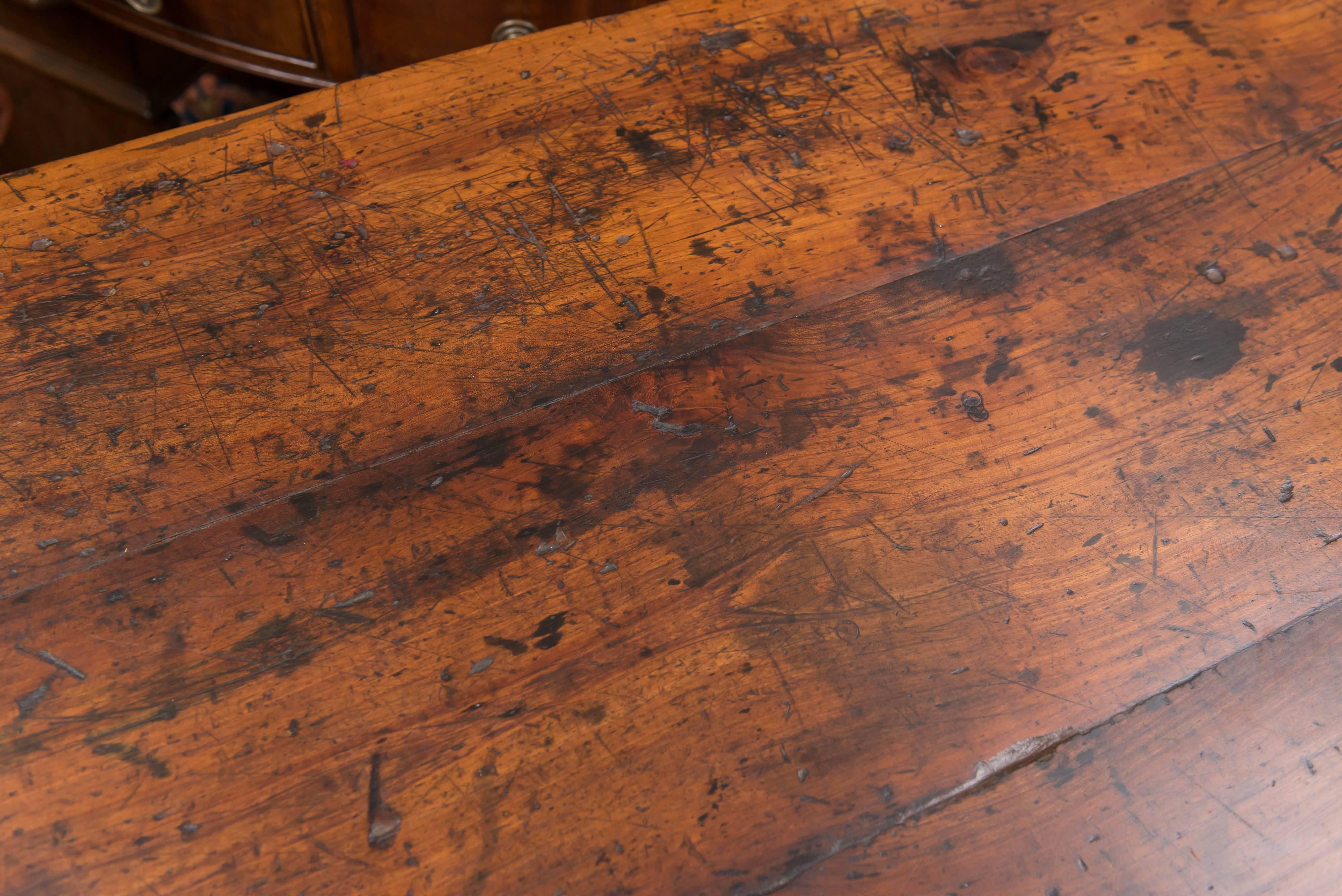 Late 18th Century French Walnut Dining / Farm Table 1