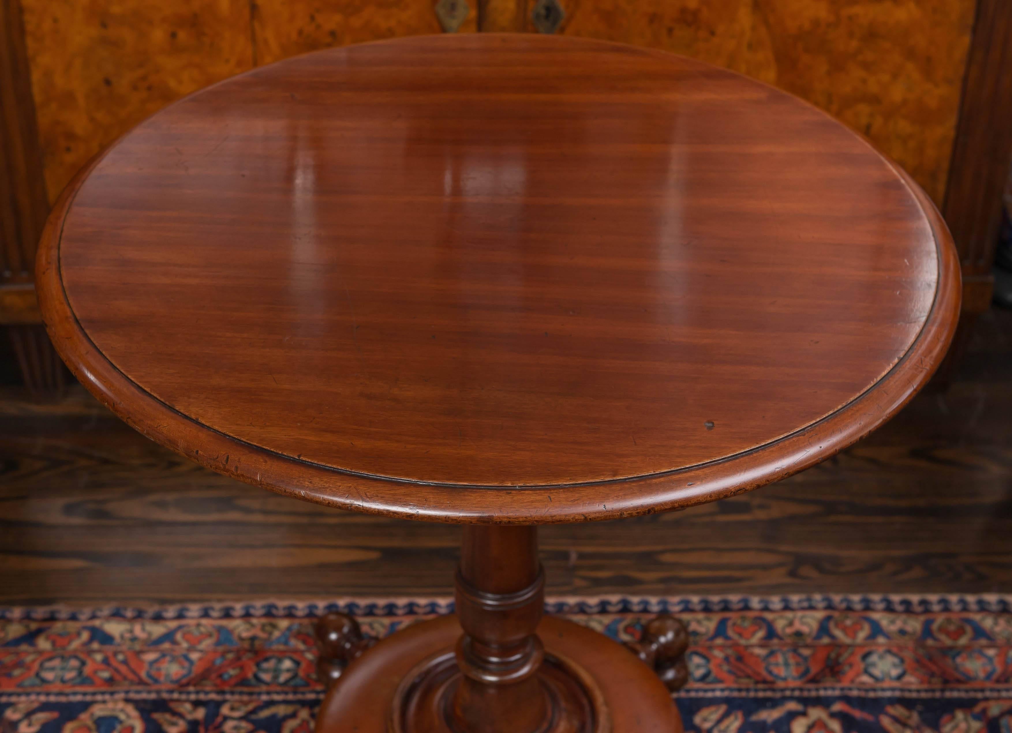 George IV English Mahogany, George iv  Tilt-Top Table, circa 1835