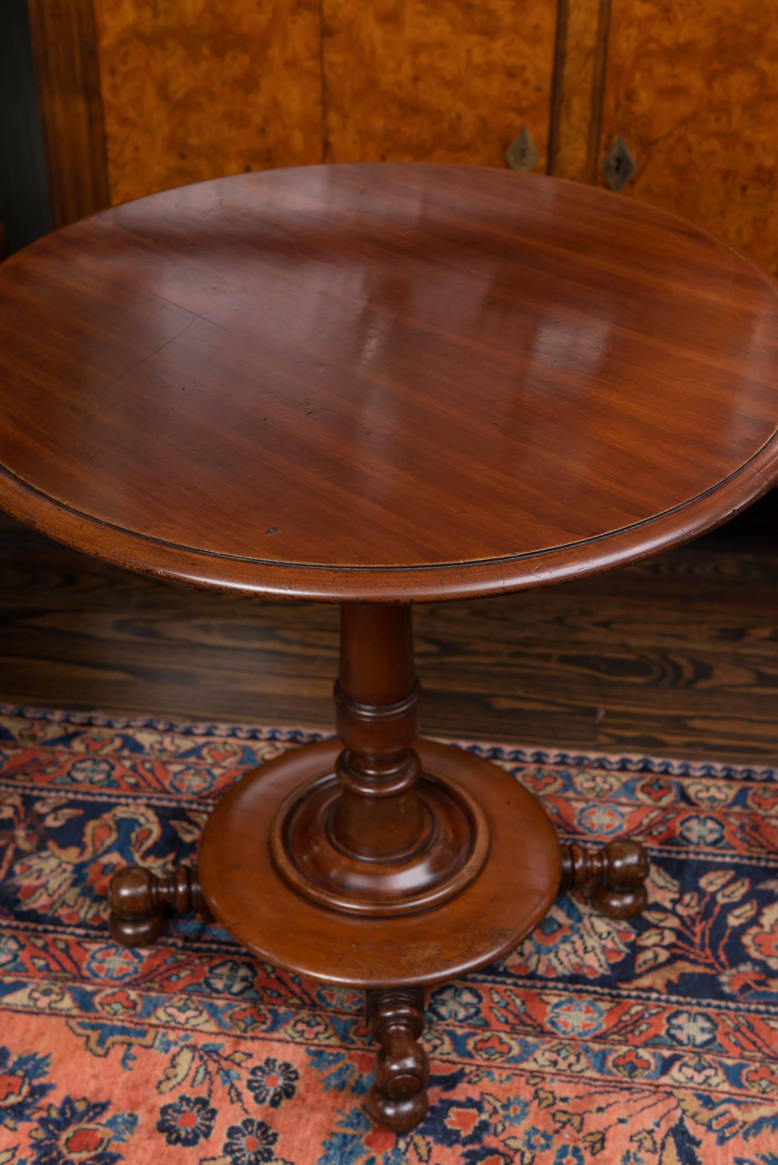 Joinery English Mahogany, George iv  Tilt-Top Table, circa 1835