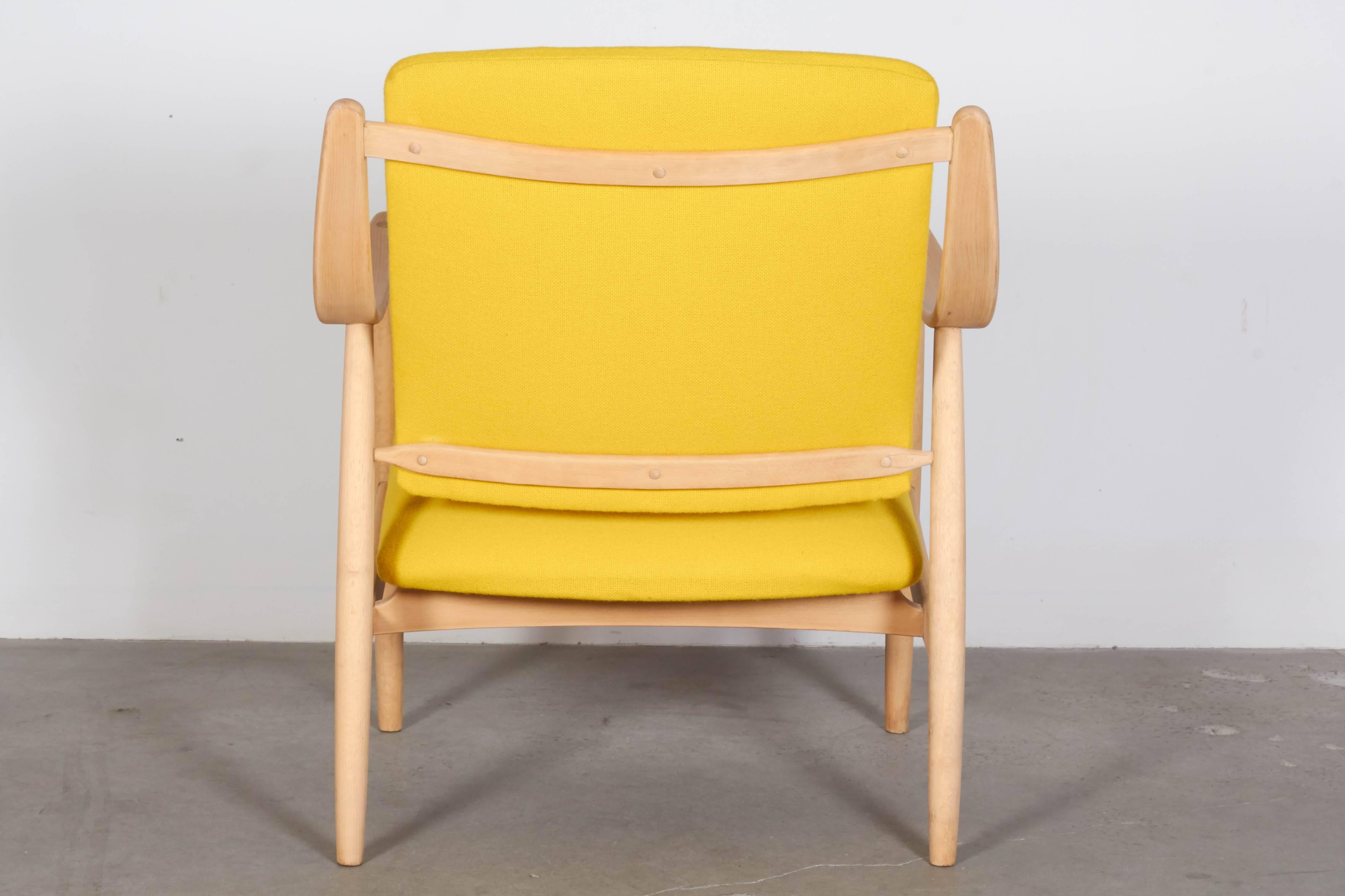 Mid-20th Century Mid Century Yellow Arm Chair by Torbjorn Afdal