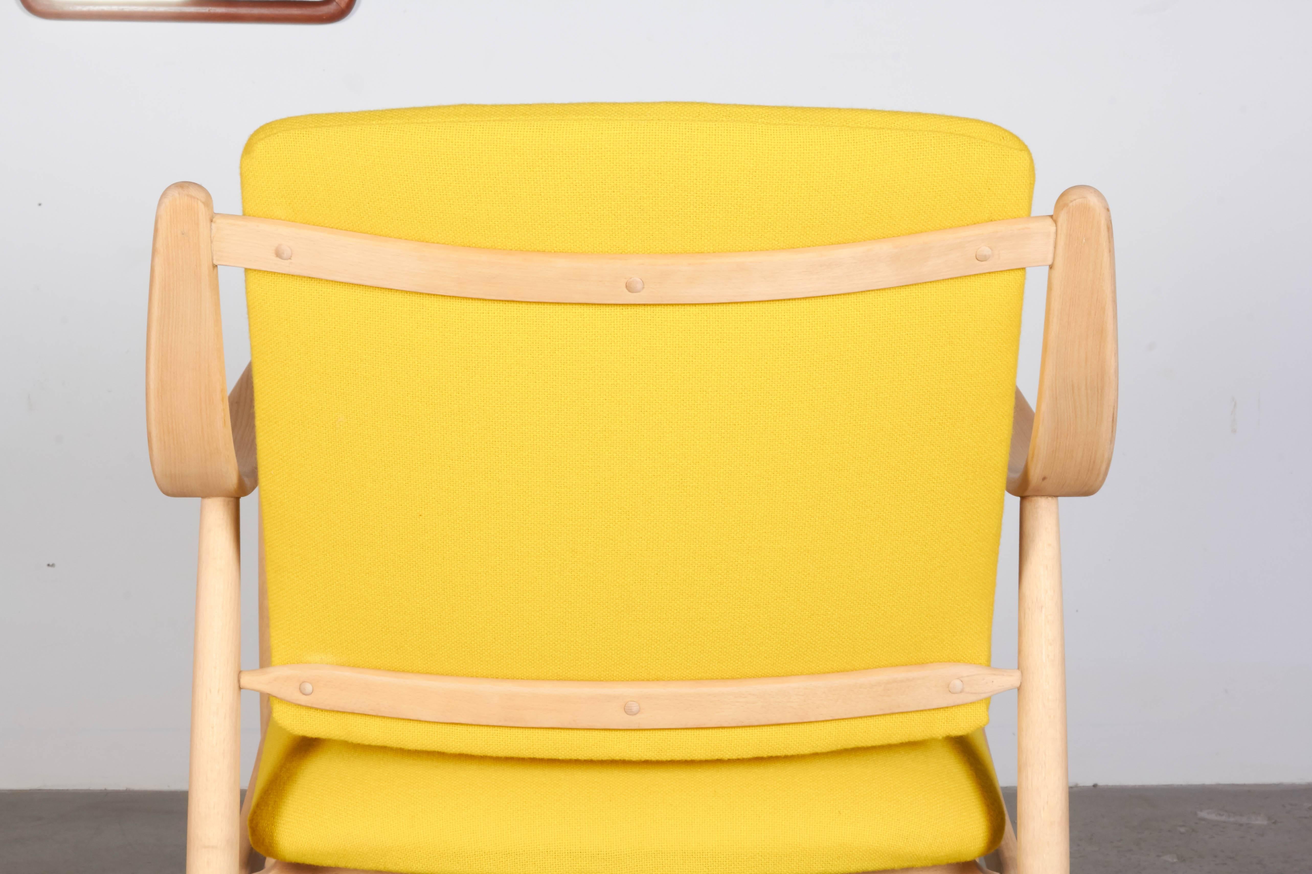 Mid Century Yellow Arm Chair by Torbjorn Afdal 1