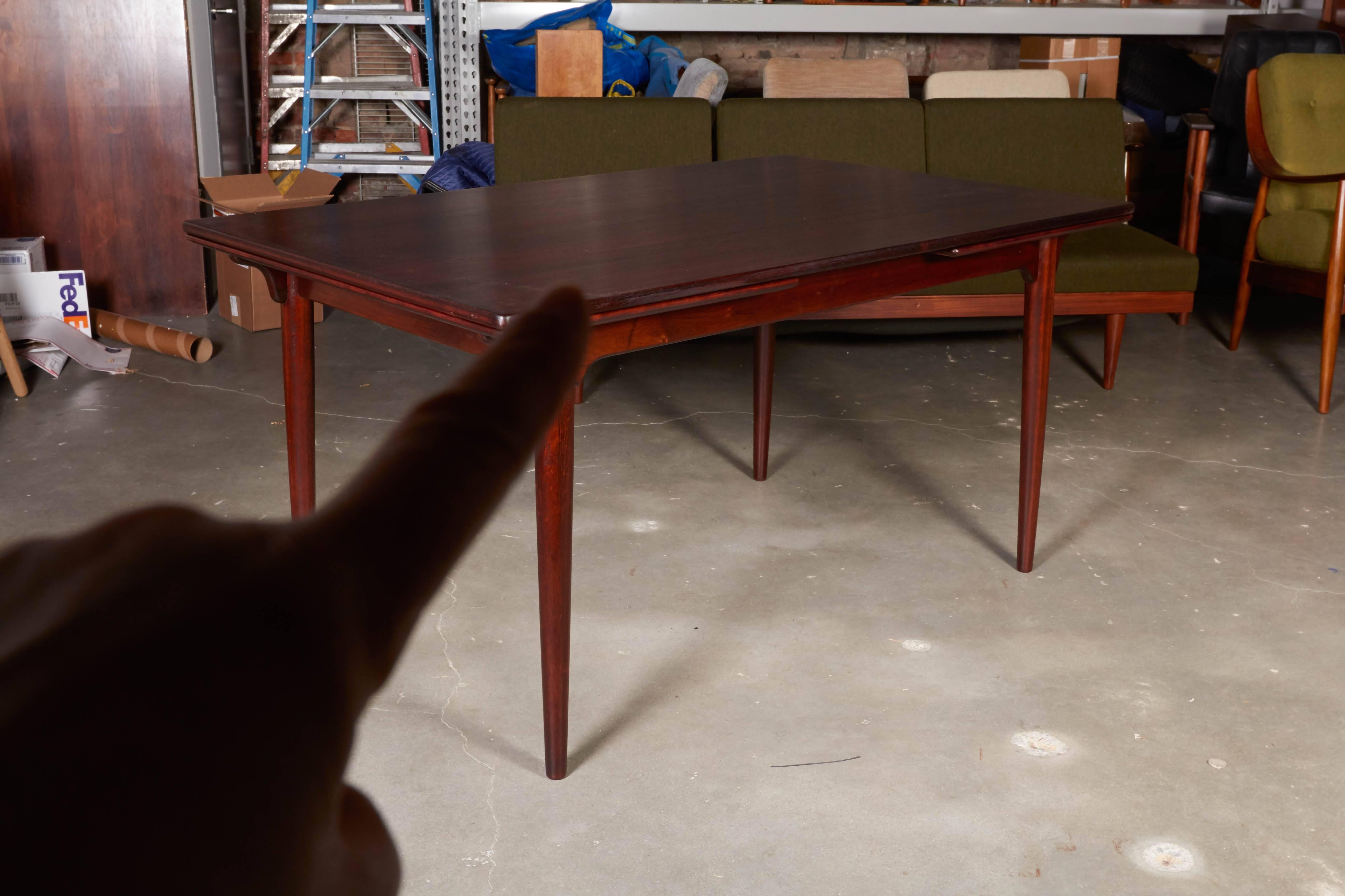 Mid-20th Century Rectangular Rosewood Dining Table by Omann Jun