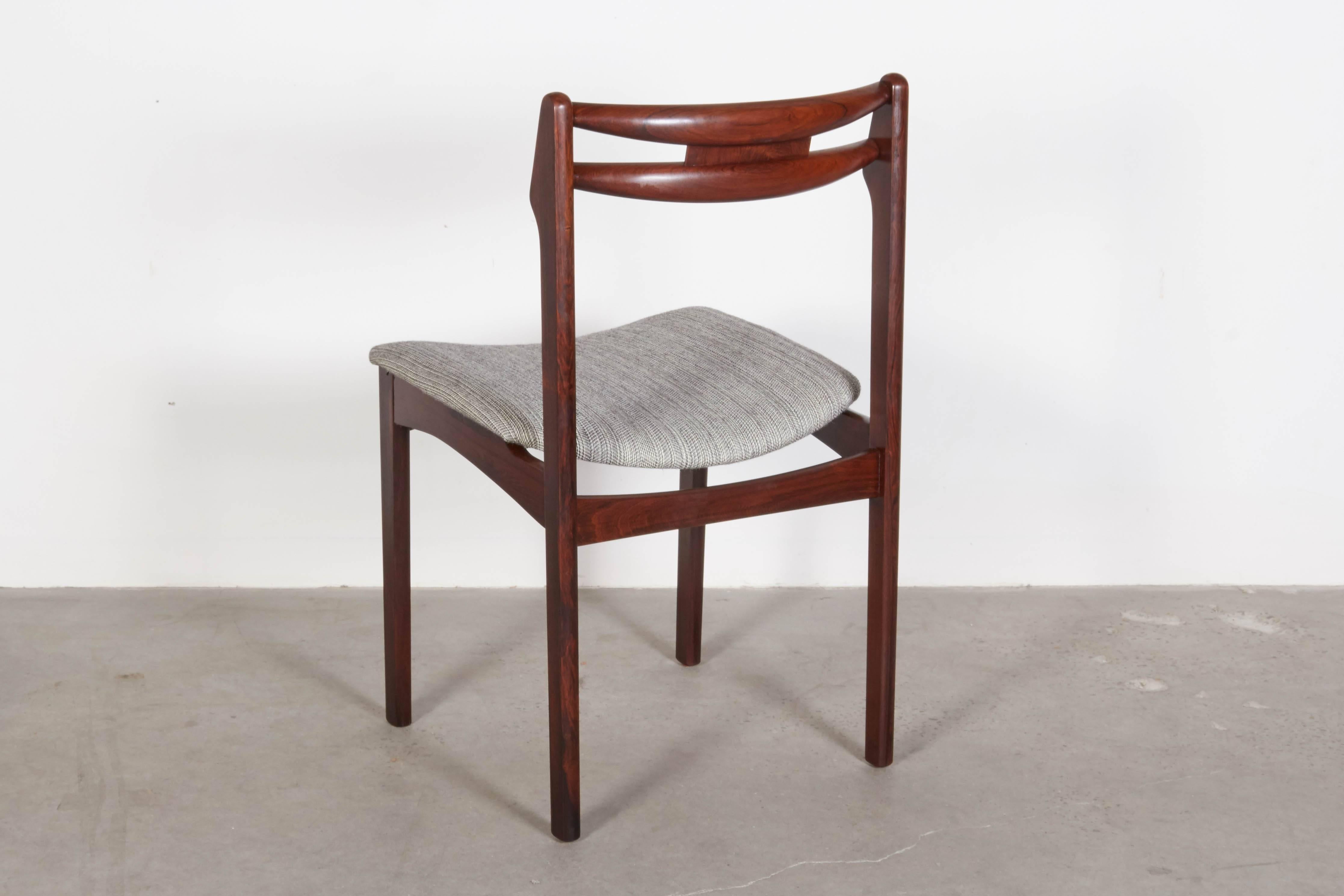 Mid-20th Century Mid Century Rosewood Dining Chairs, Set of 6