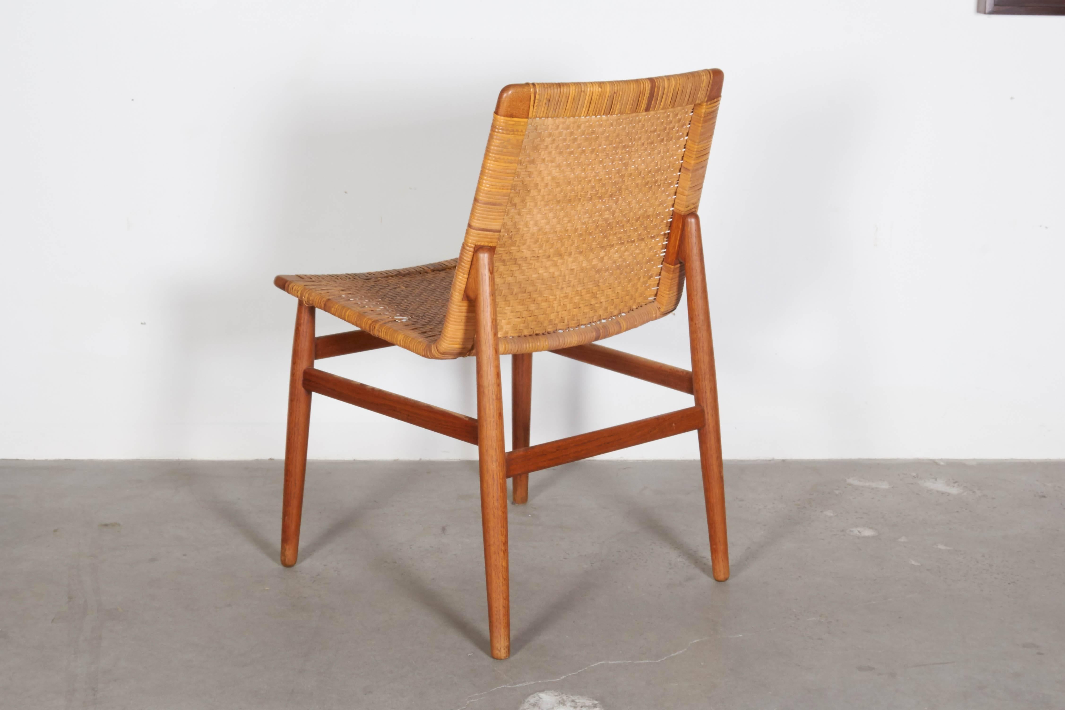 Oiled Wicker Desk Chair