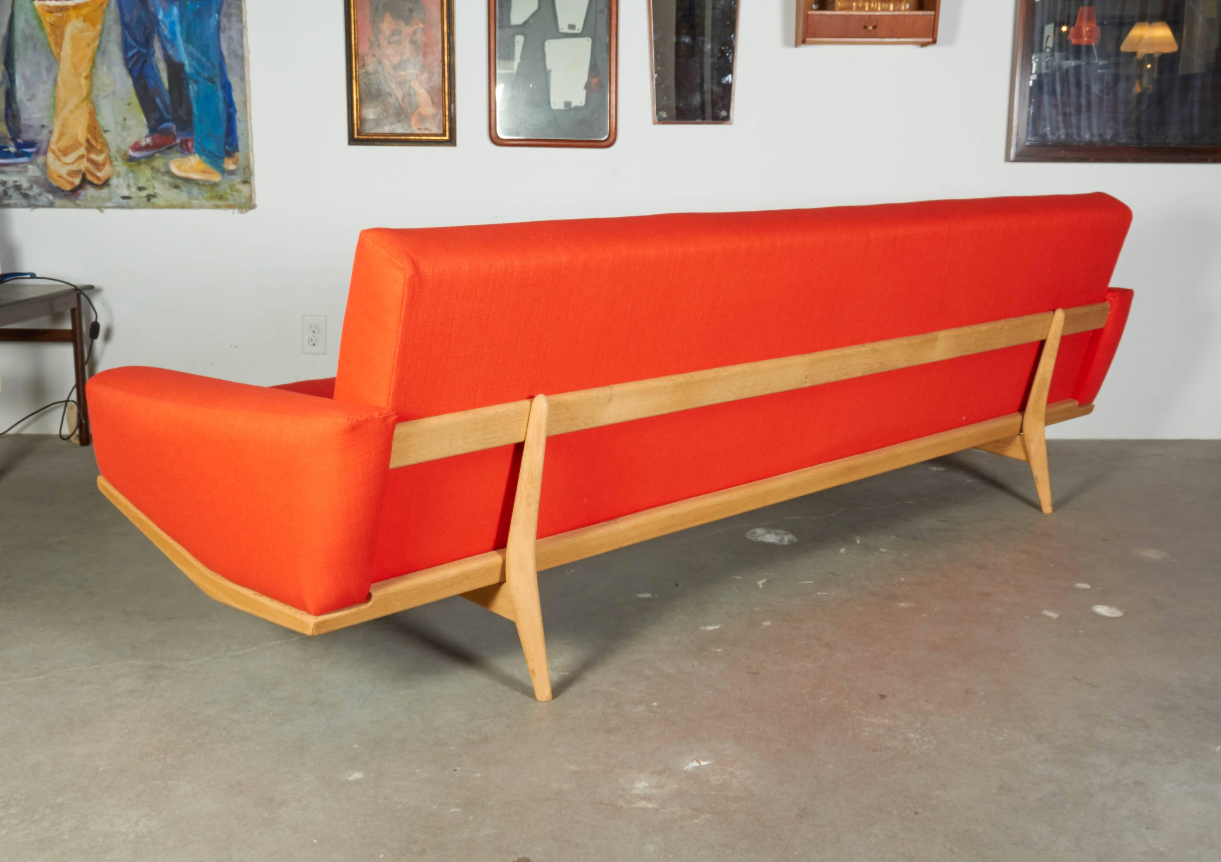 HW Klein Orange Sofa In Excellent Condition In New York, NY