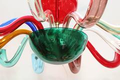 Gio Ponti Signed Venini Twelve-Arm Chandelier