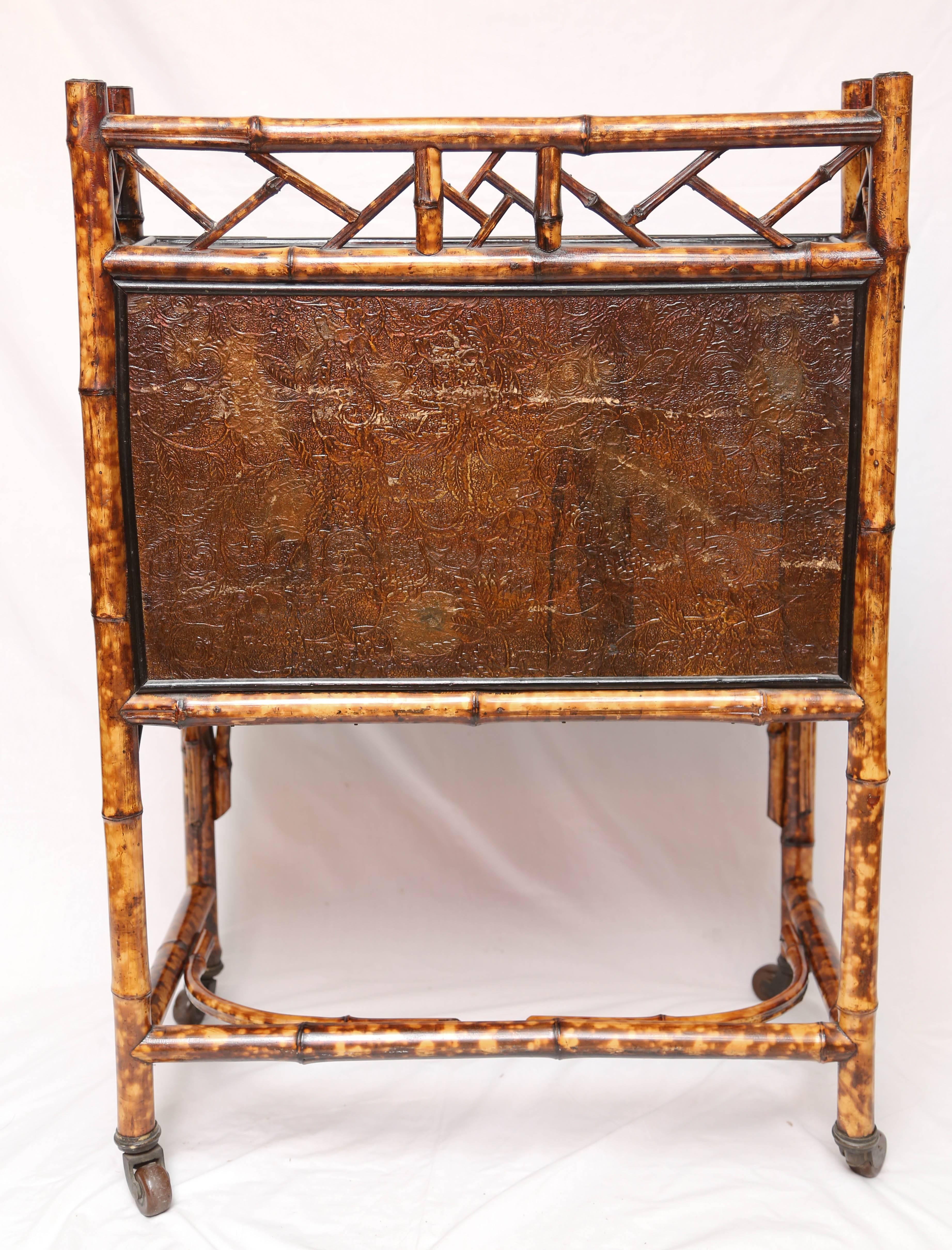 Superb 19th Century English Bamboo Desk 4