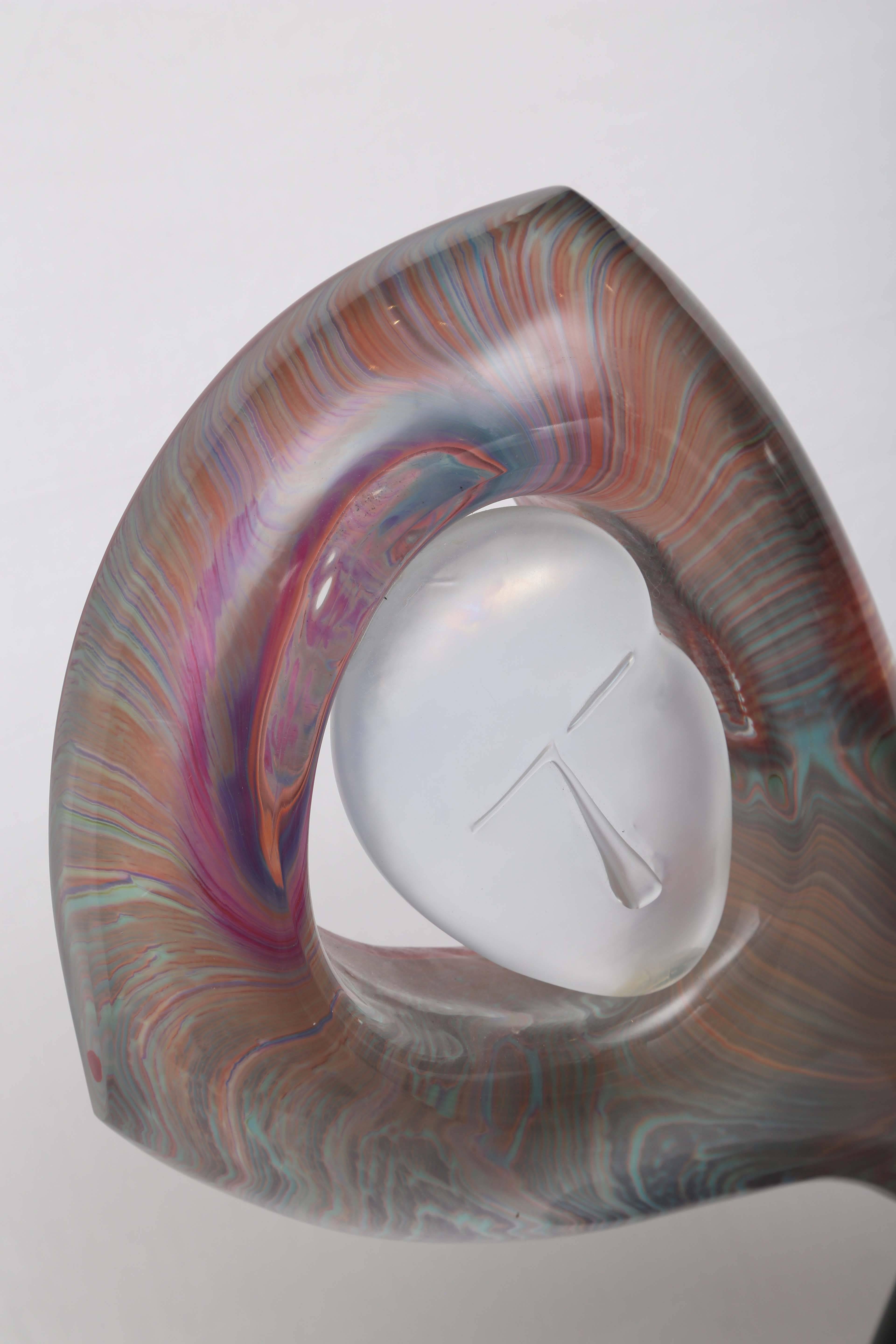 Mid-Century Modern Dino Rosin Murano Glass Torso Sculpture