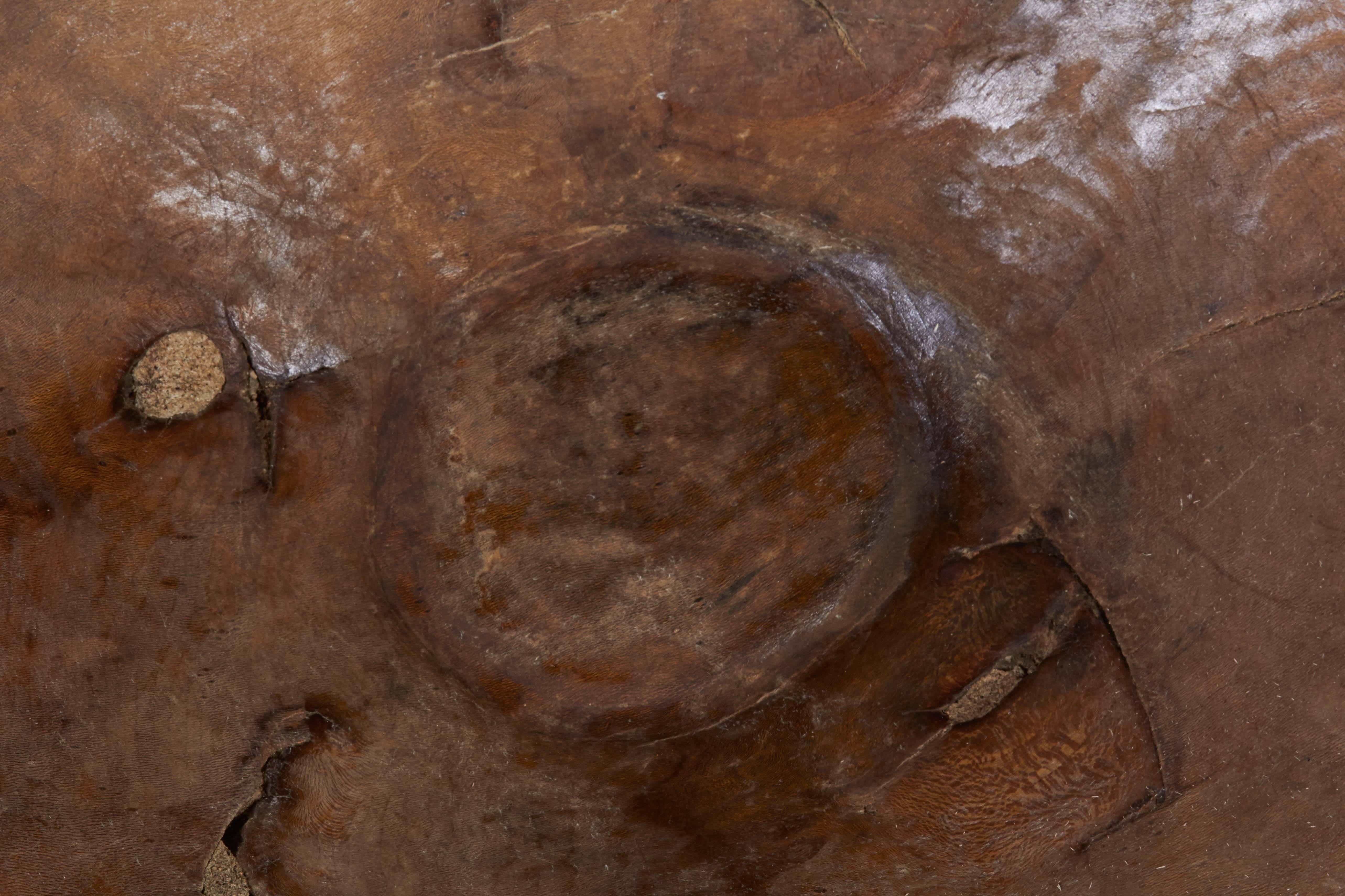 Large and Beautifully Worn Working Bowl with Great Patina 1