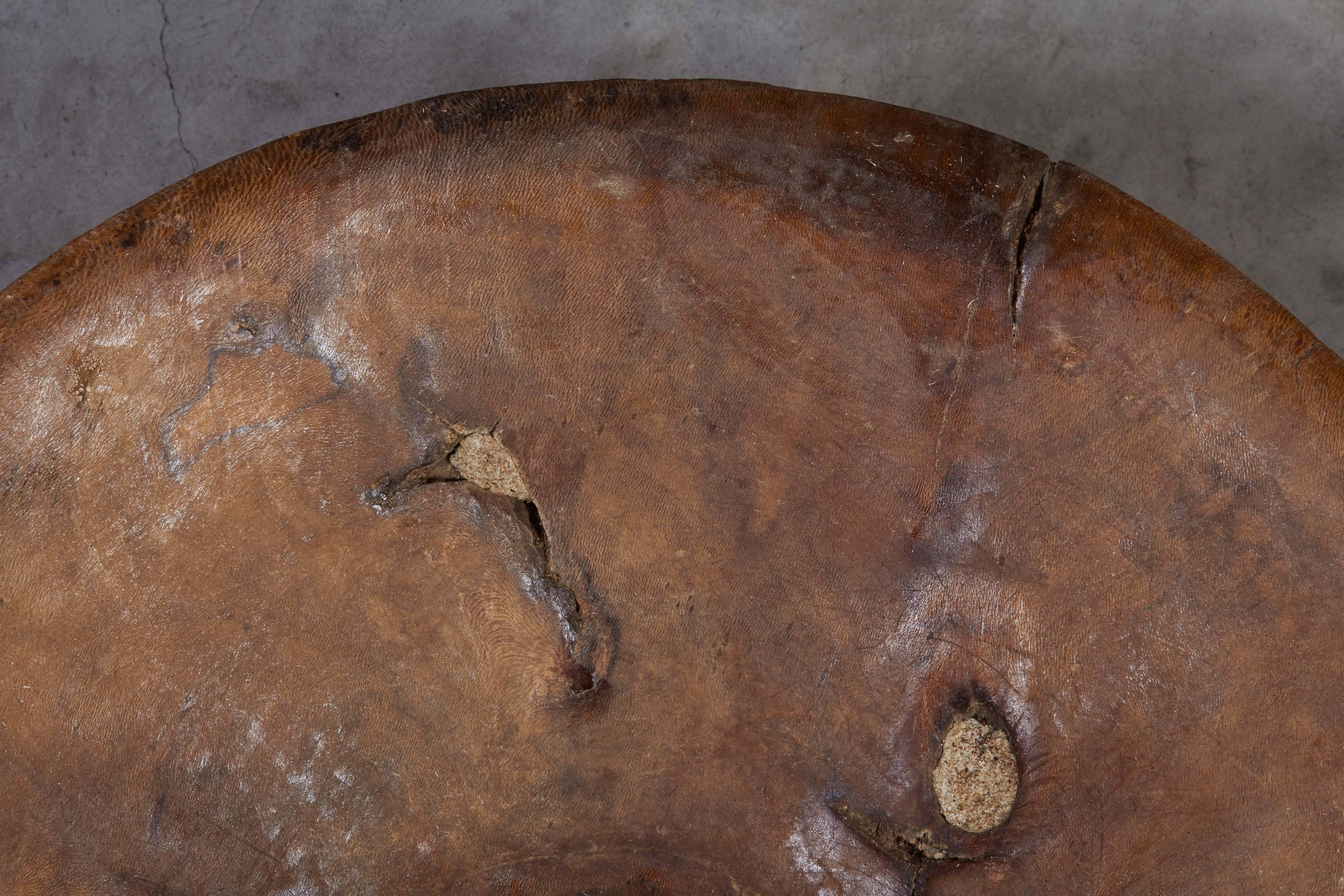 Large and Beautifully Worn Working Bowl with Great Patina 2