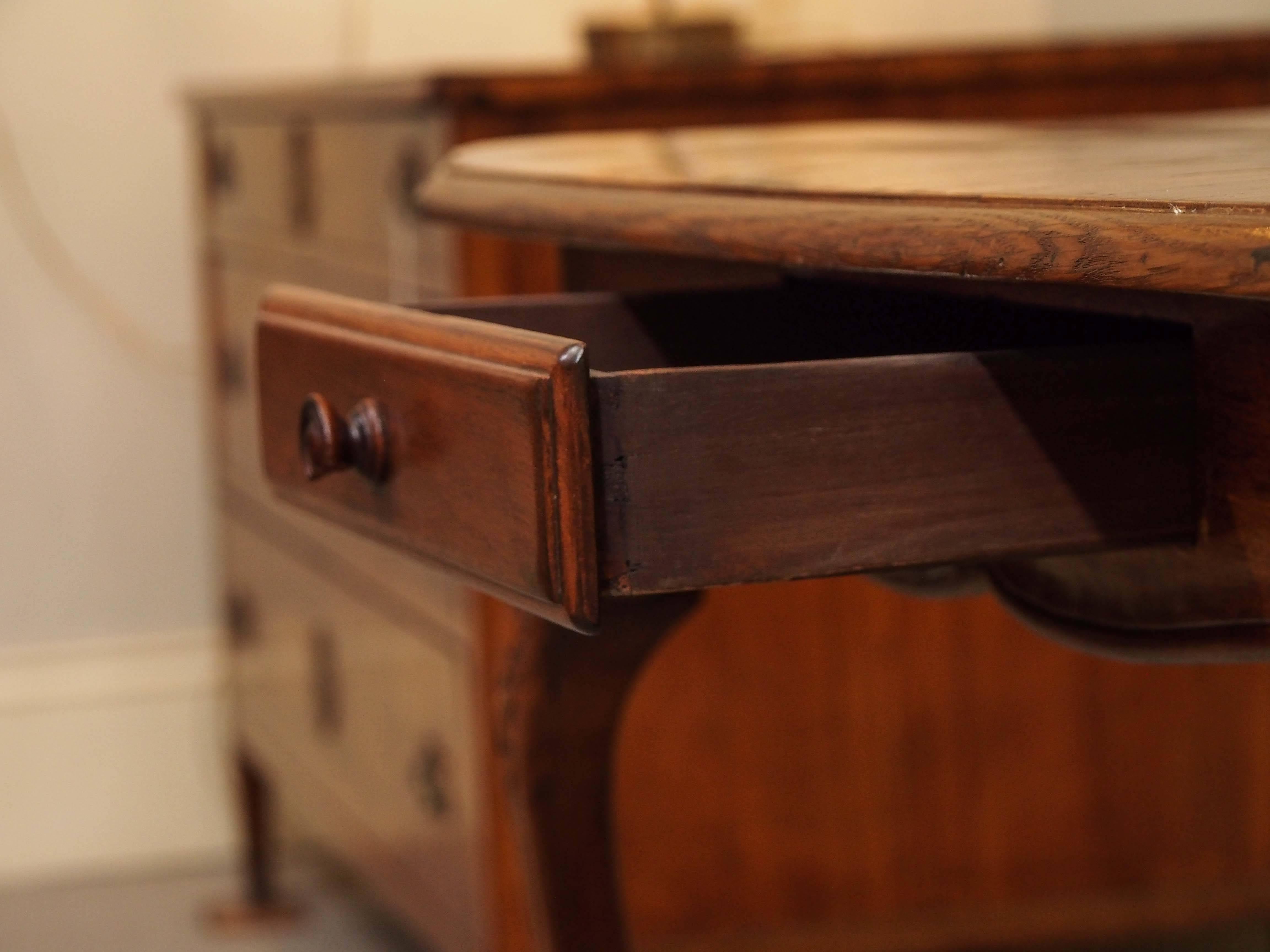 Mahogany Antique French Tea Table For Sale