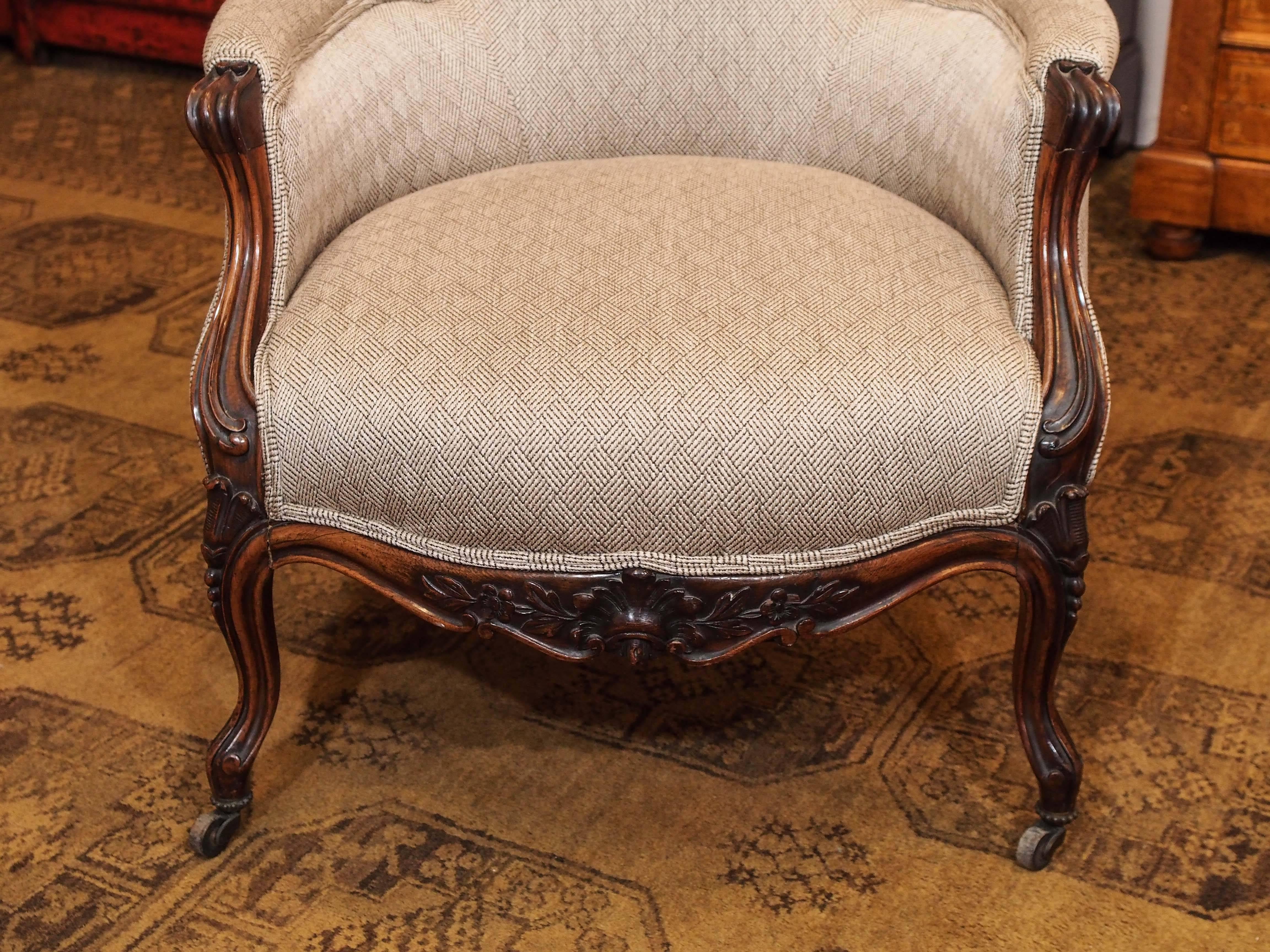 Mid-19th Century Pair of Antique American Bergeres For Sale