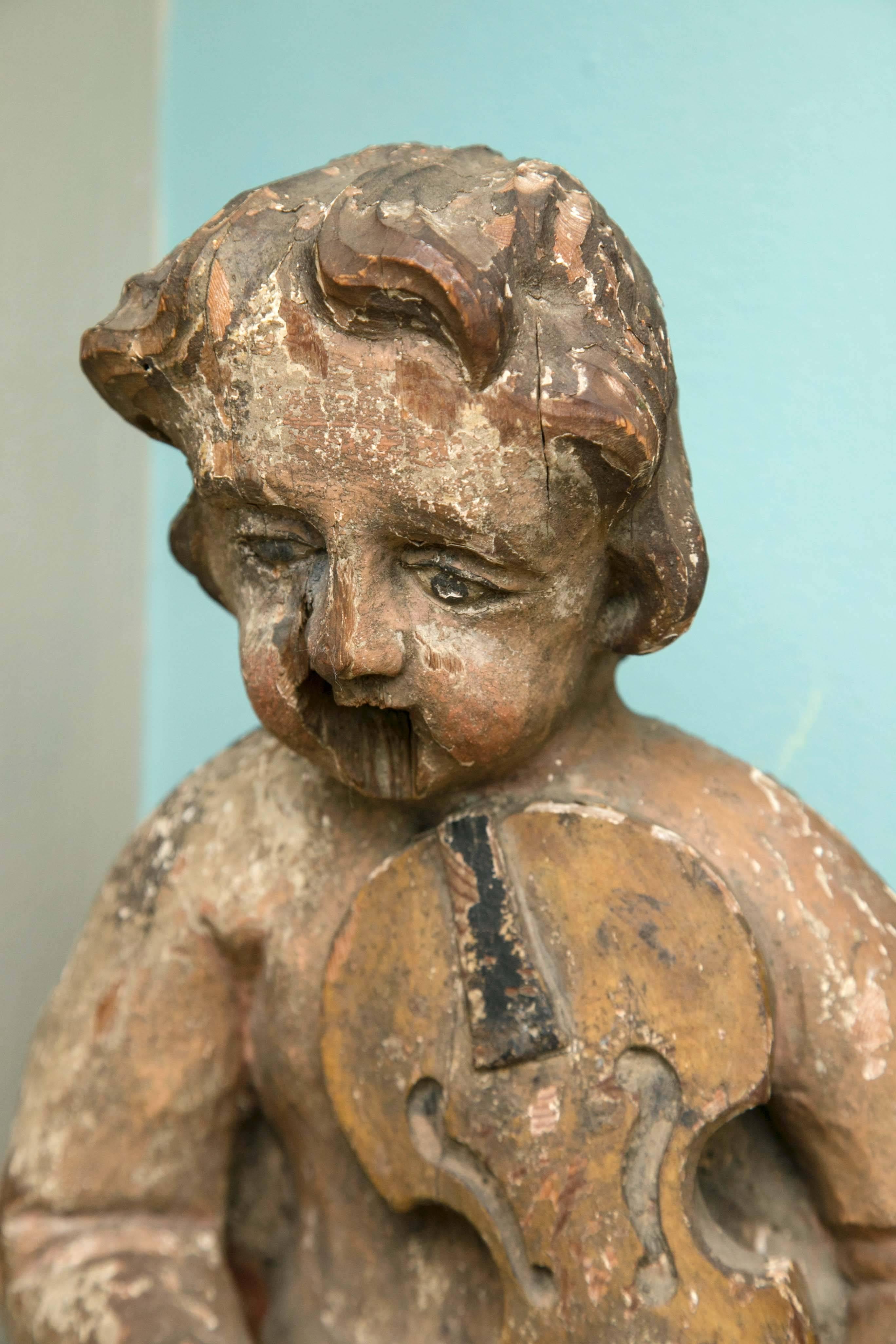 18th Century Italian Putti In Distressed Condition For Sale In Stamford, CT