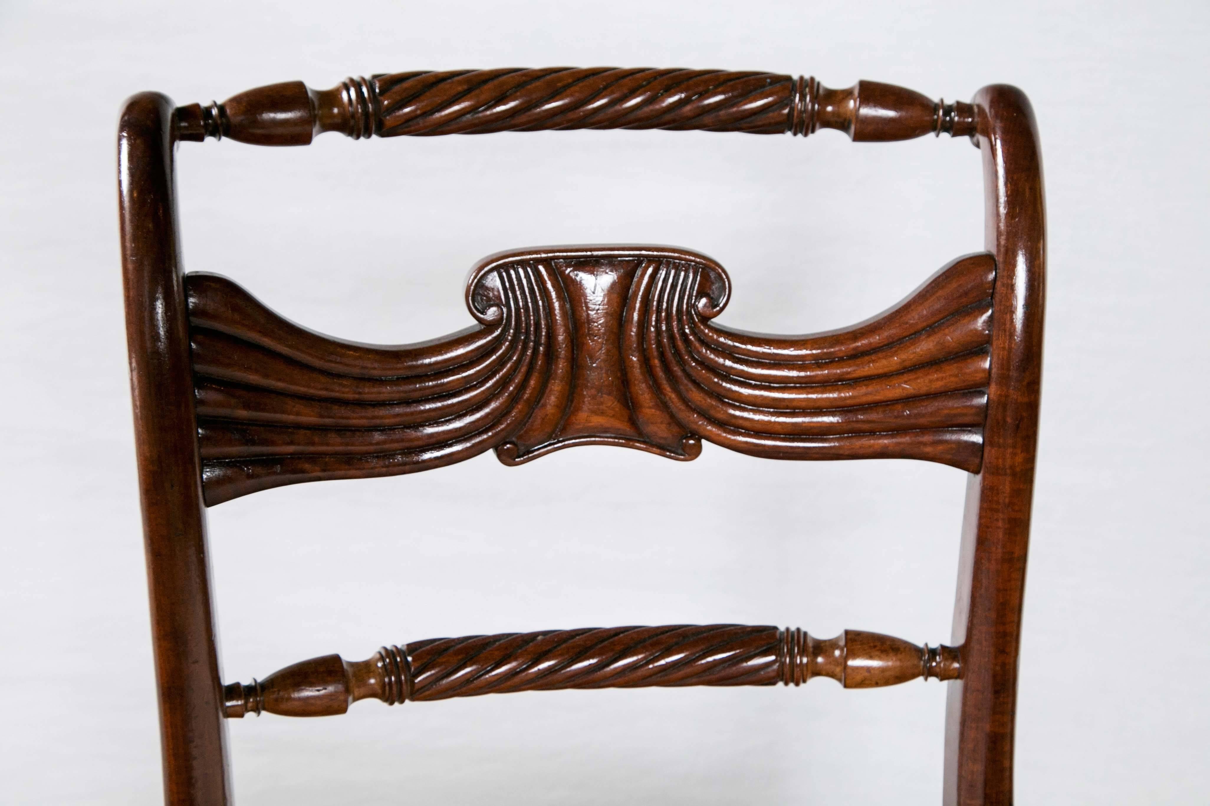 19th Century Set of Six Federal Dining Chairs