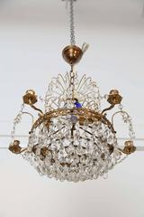 Antique Swedish Louis XVI style small scale chandelier  Mid 20th Century