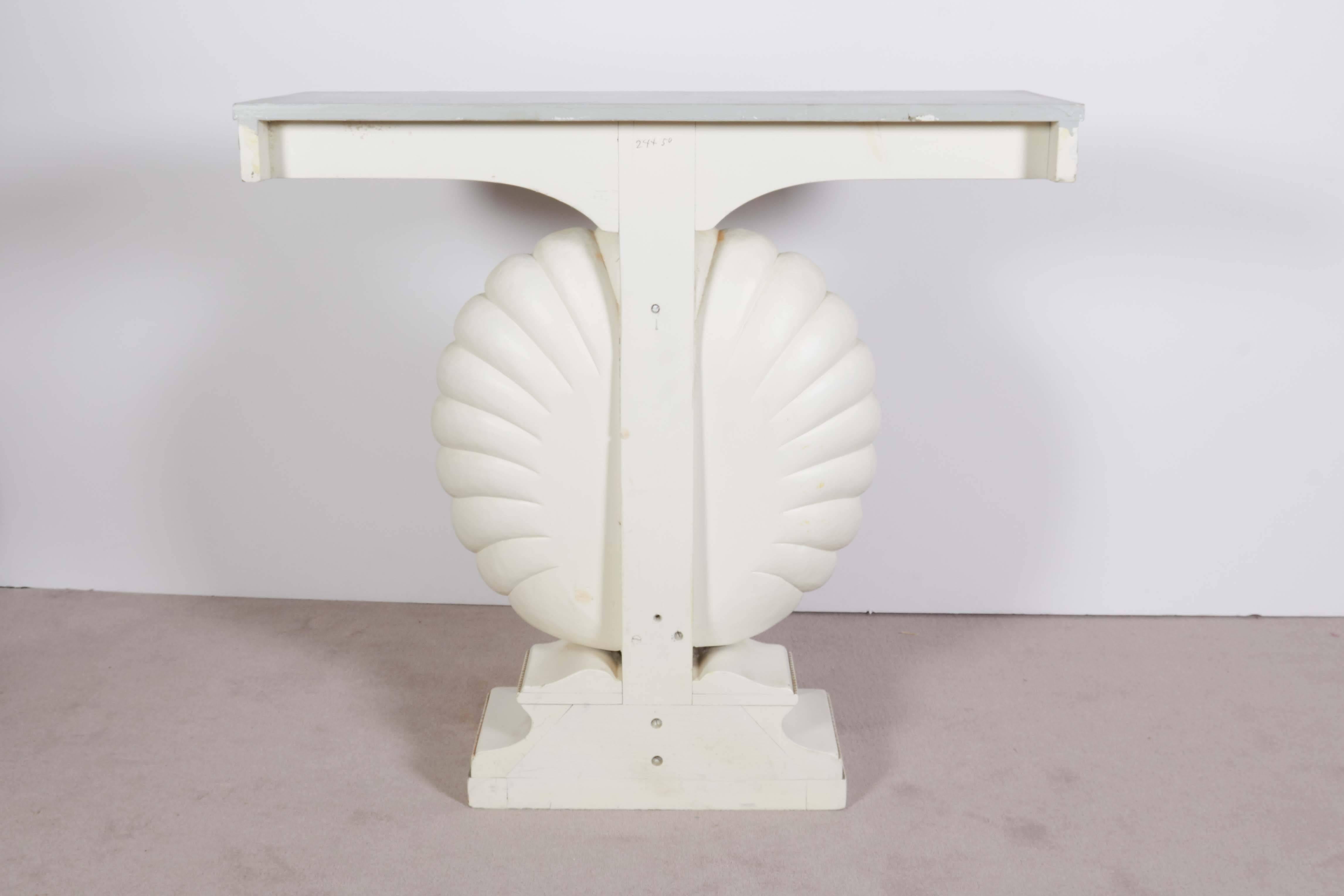 Edward Wormley Console on Shell Base for Dunbar In Good Condition In Astoria, NY
