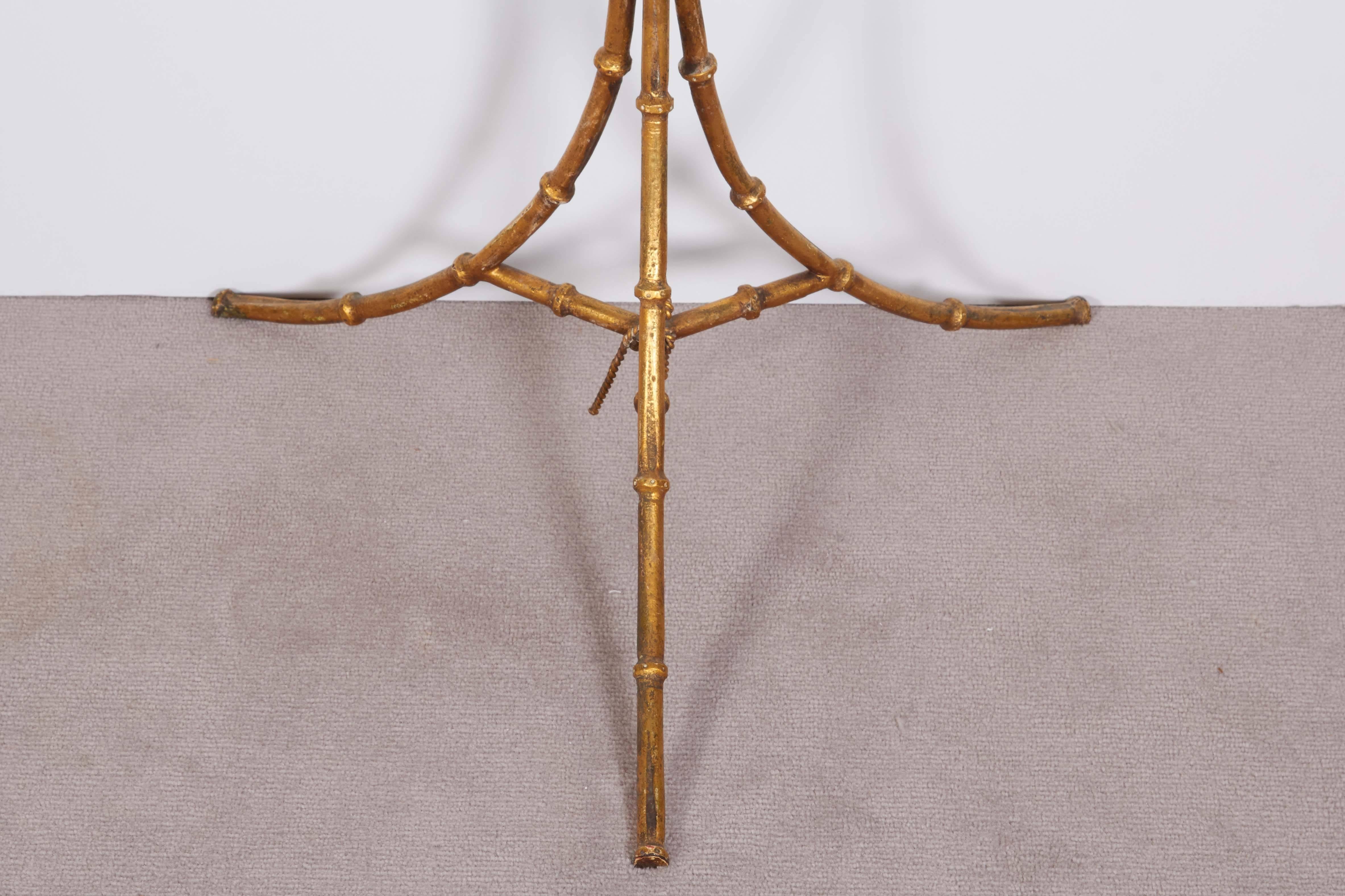 French Maison Bagues Gilt Metal Bamboo Floor Lamp 1