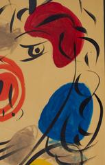 Peter Keil, "Mephisto", Oil on Poster Board, Signed