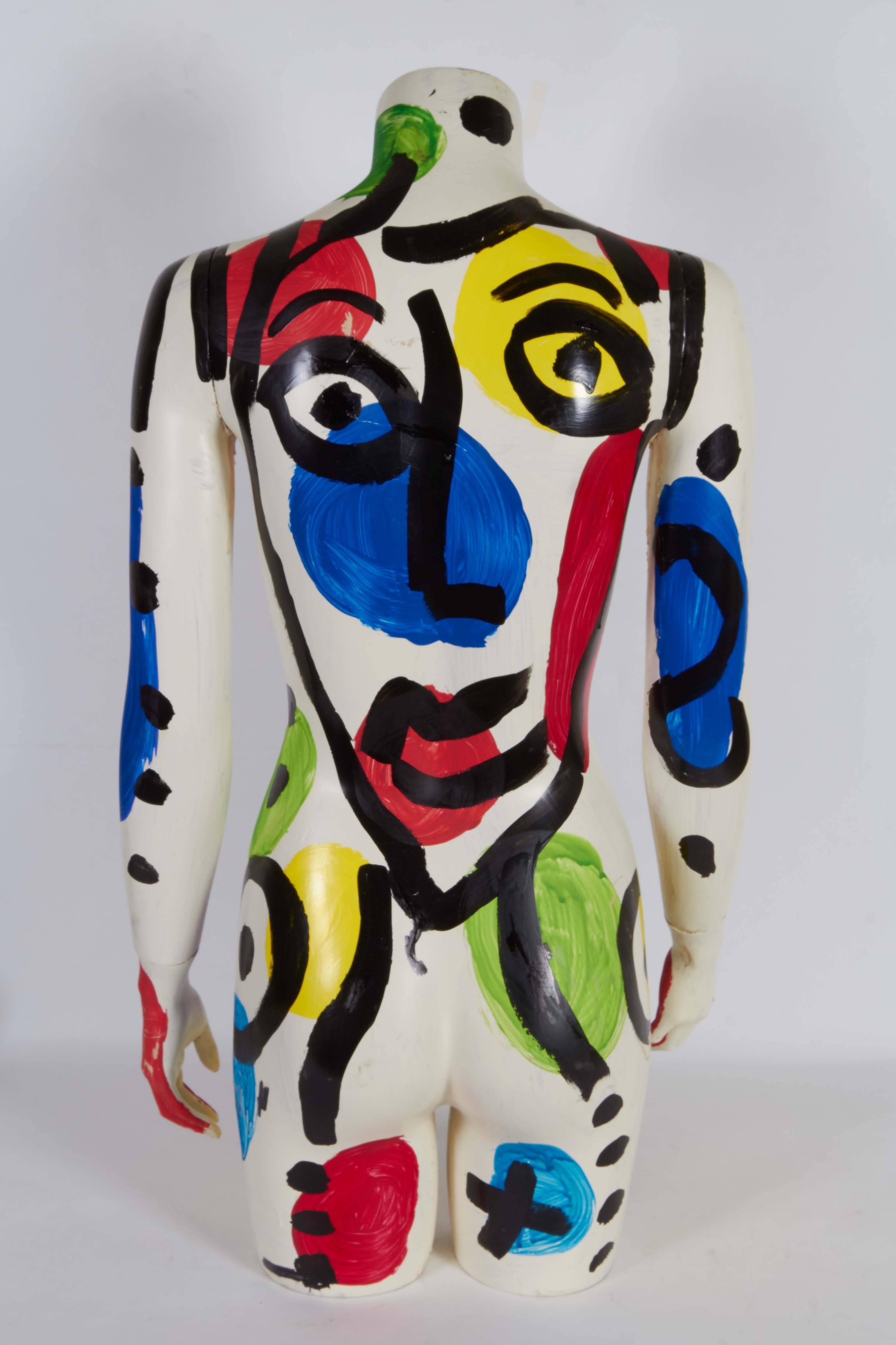 Late 20th Century Peter Keil, Modern Painted Mannequin, Oil on Fiberglass, Signed and Dated