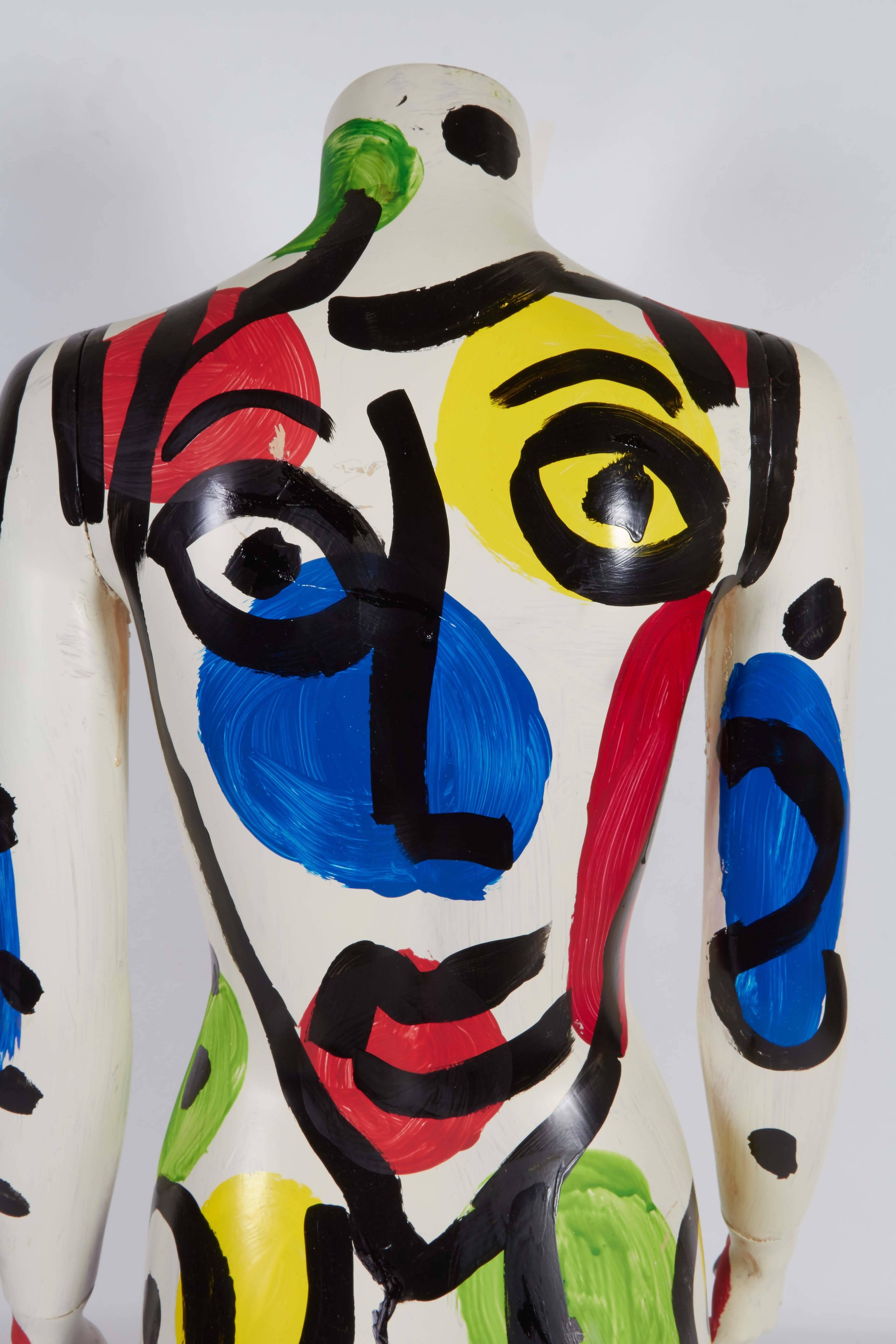 Peter Keil, Modern Painted Mannequin, Oil on Fiberglass, Signed and Dated 1