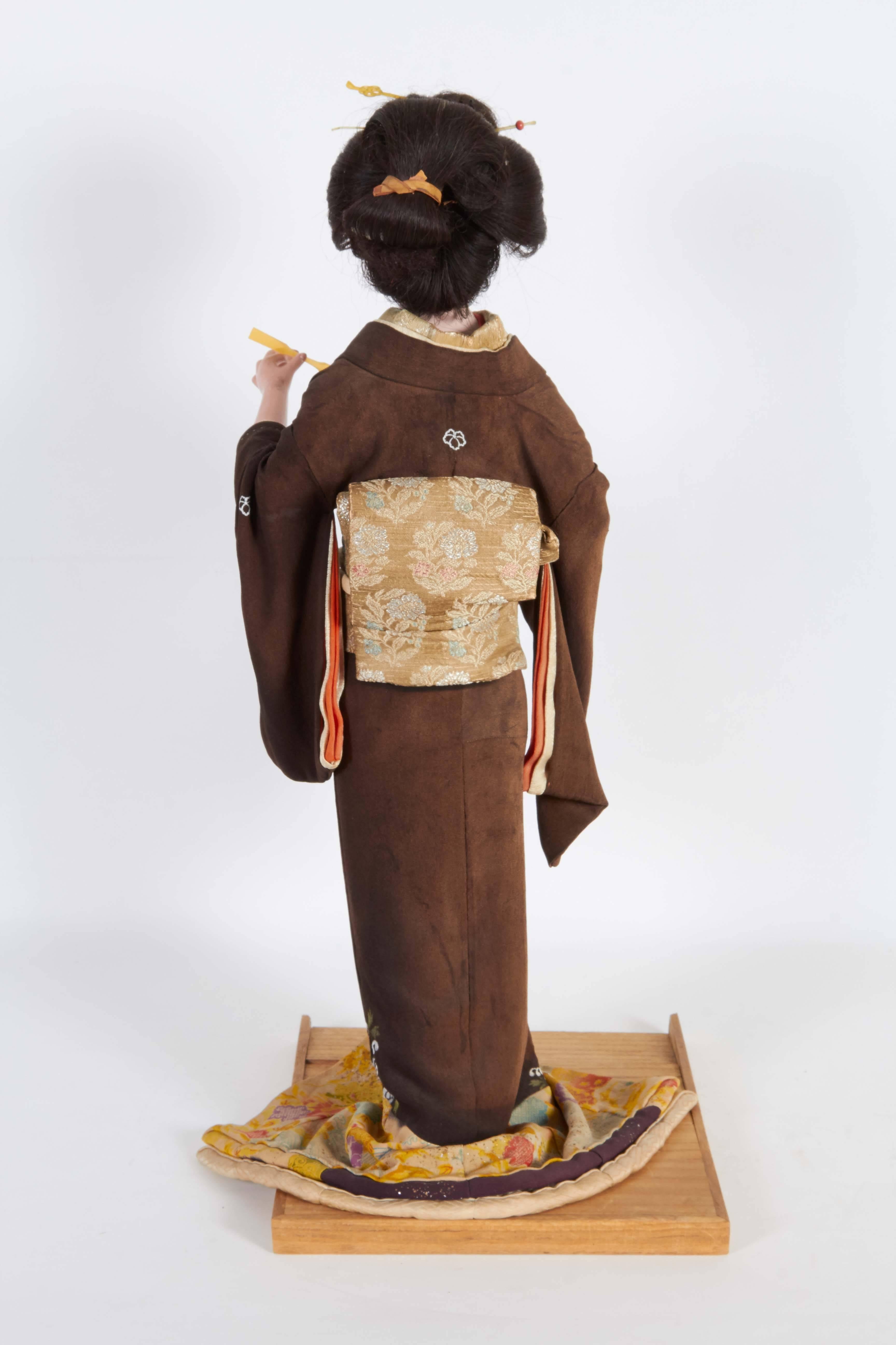 Japanese Meiji Period Iki Ningyo In Good Condition In New York, NY