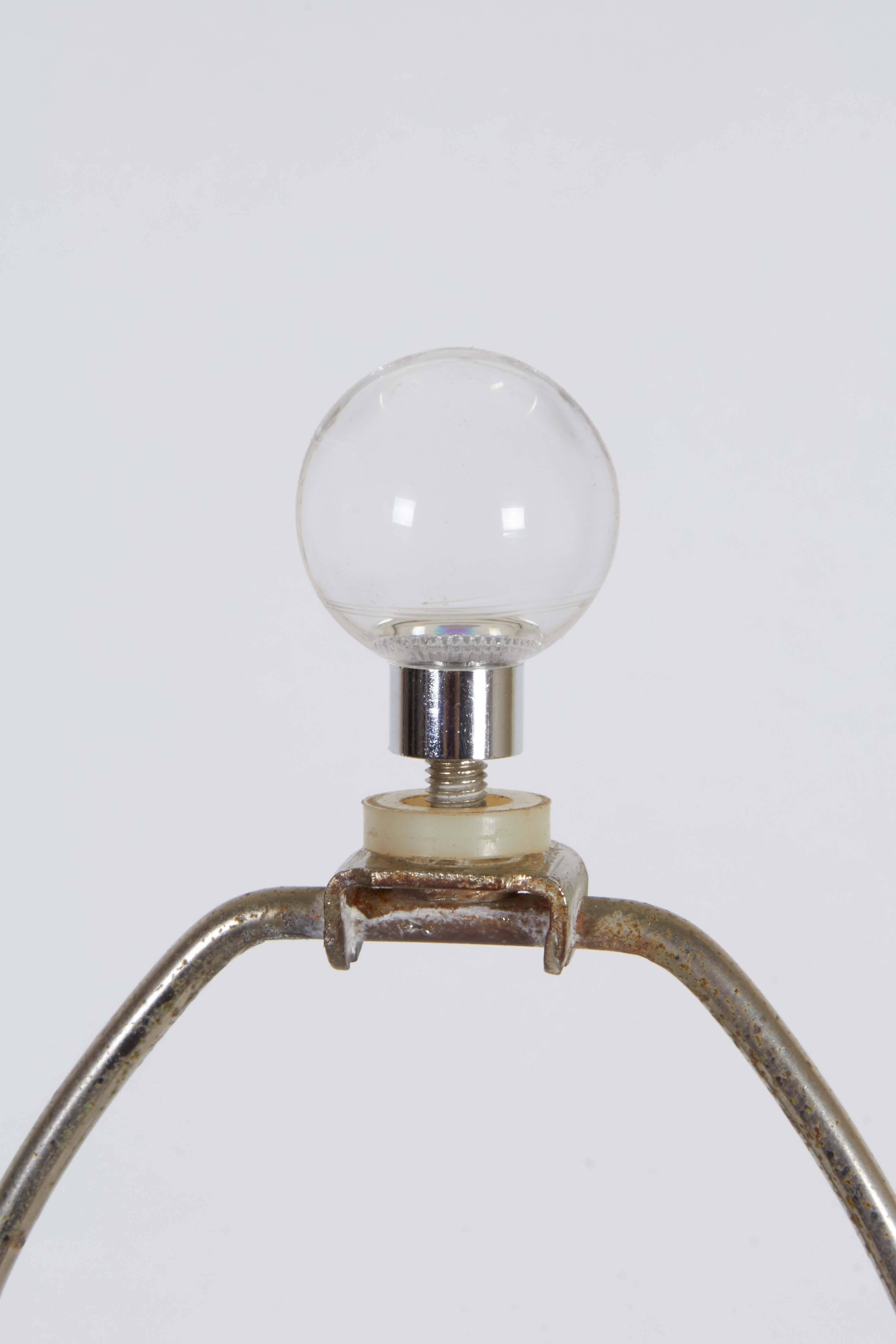 Modern Dorothy Thorpe Lucite 'Pretzel' Lamp