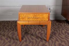 John Keal Mahogany and Cork Side Table for Brown-Saltman