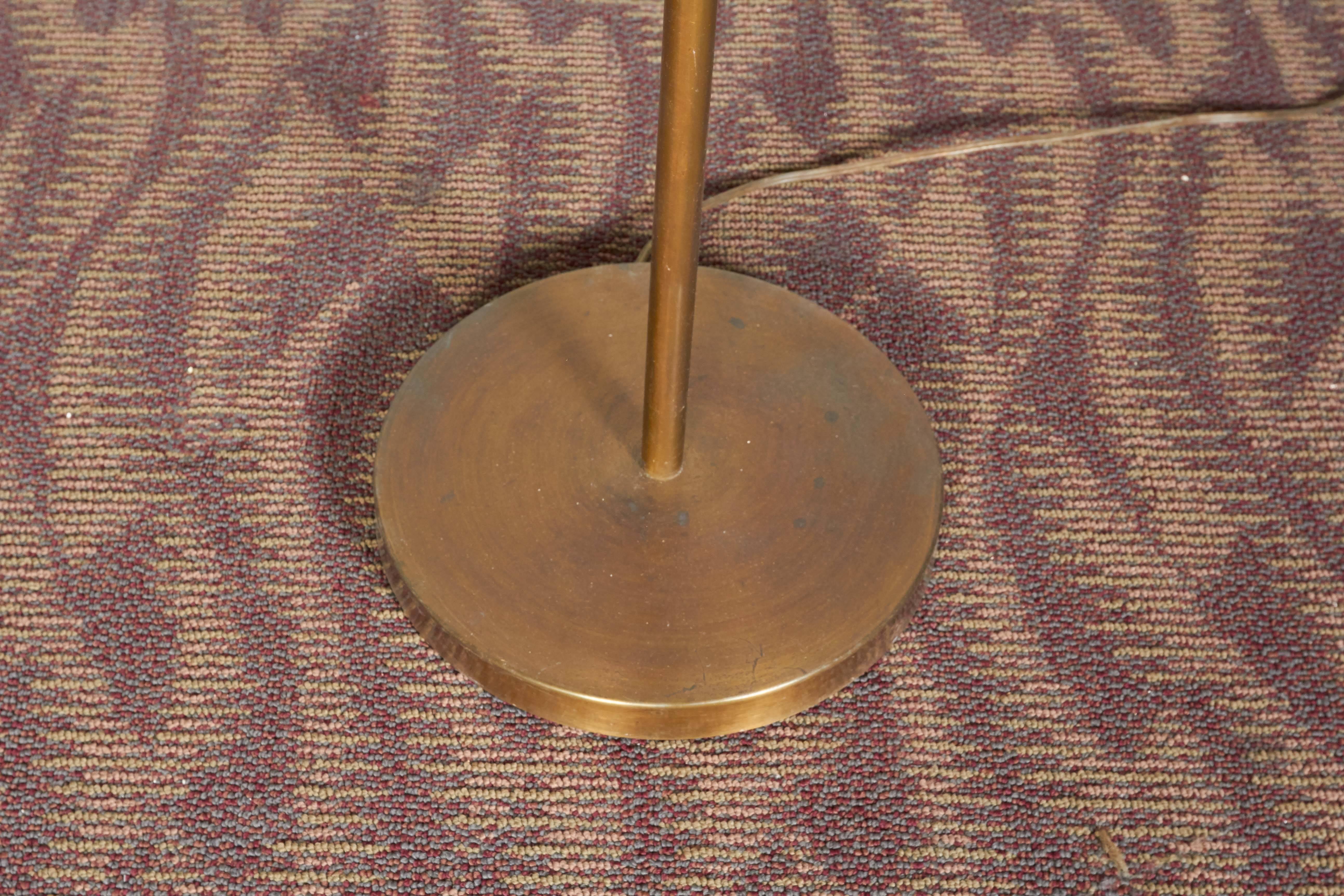 Mid-Century Modern 1960s Adjustable Floor Lamp in Brass