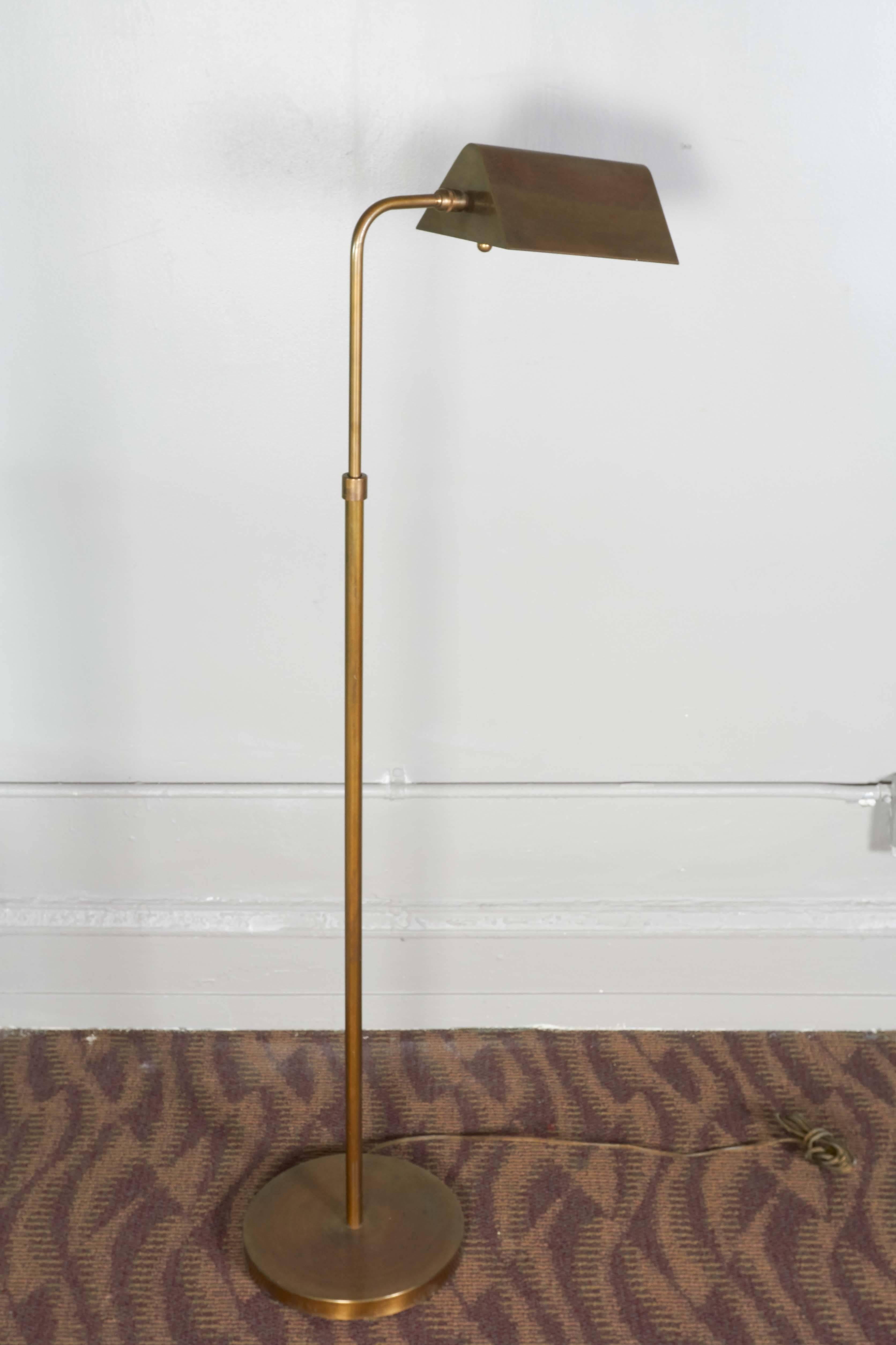 1960s Adjustable Floor Lamp in Brass 1