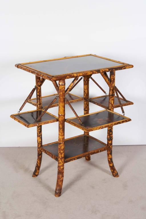 Victorian AngloJapanese Tortoiseshell Bamboo Table For Sale at 1stDibs