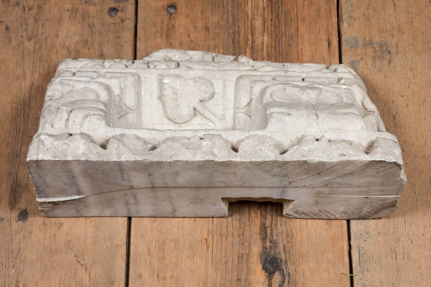 Piece of Roman Stone Cornicing, circa 200 BC In Excellent Condition For Sale In London, GB