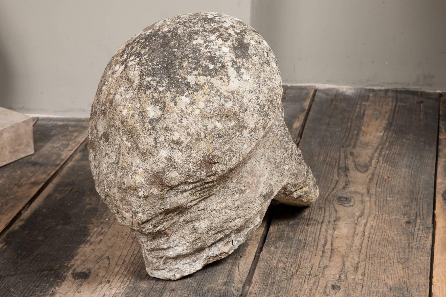 19th Century Limestone Head 1