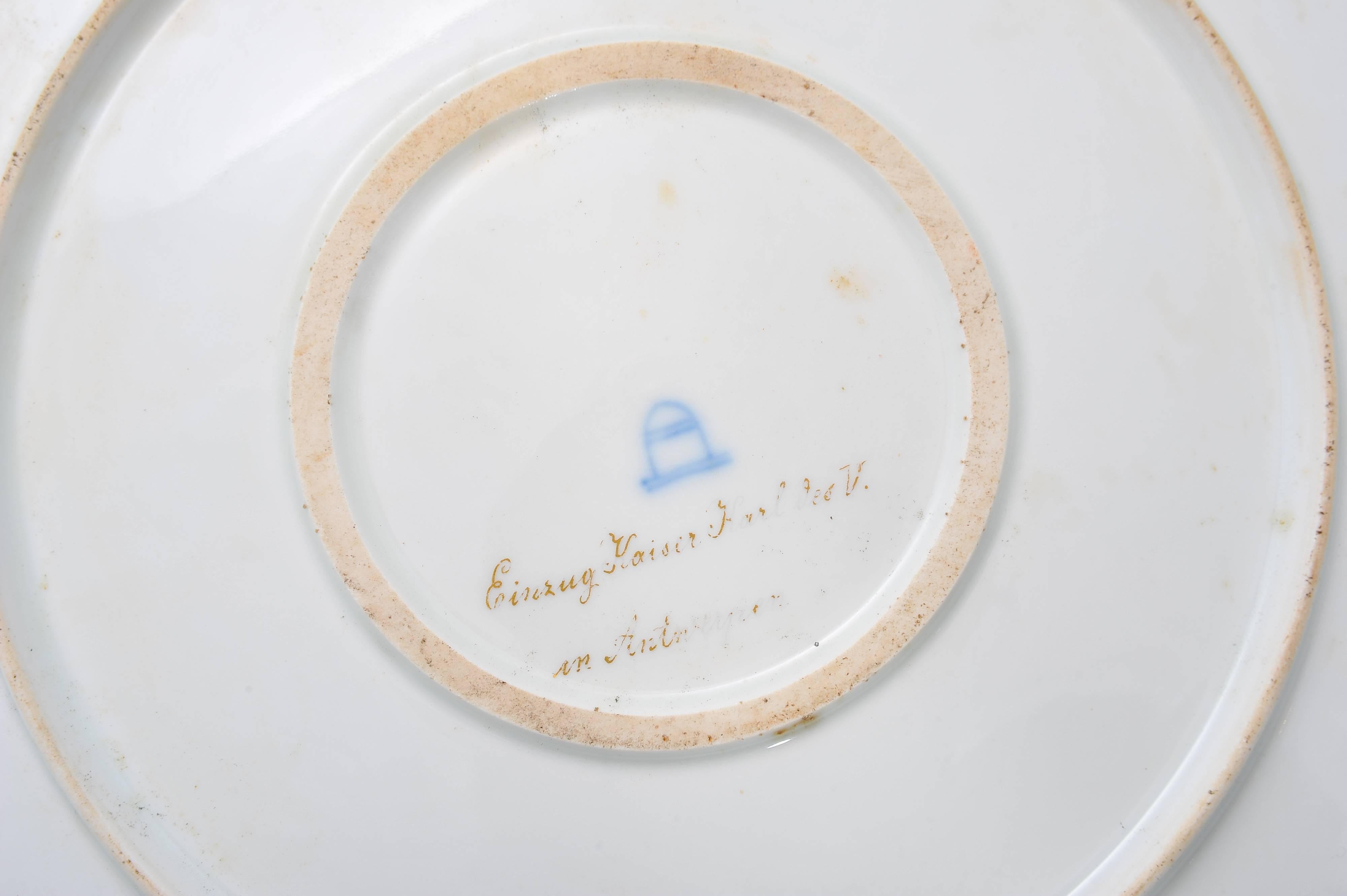 Grand chargeur en porcelaine de Vienne, 19ème siècle en vente 3