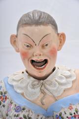 Large 19th Century Meissen Style Nodding Buddha