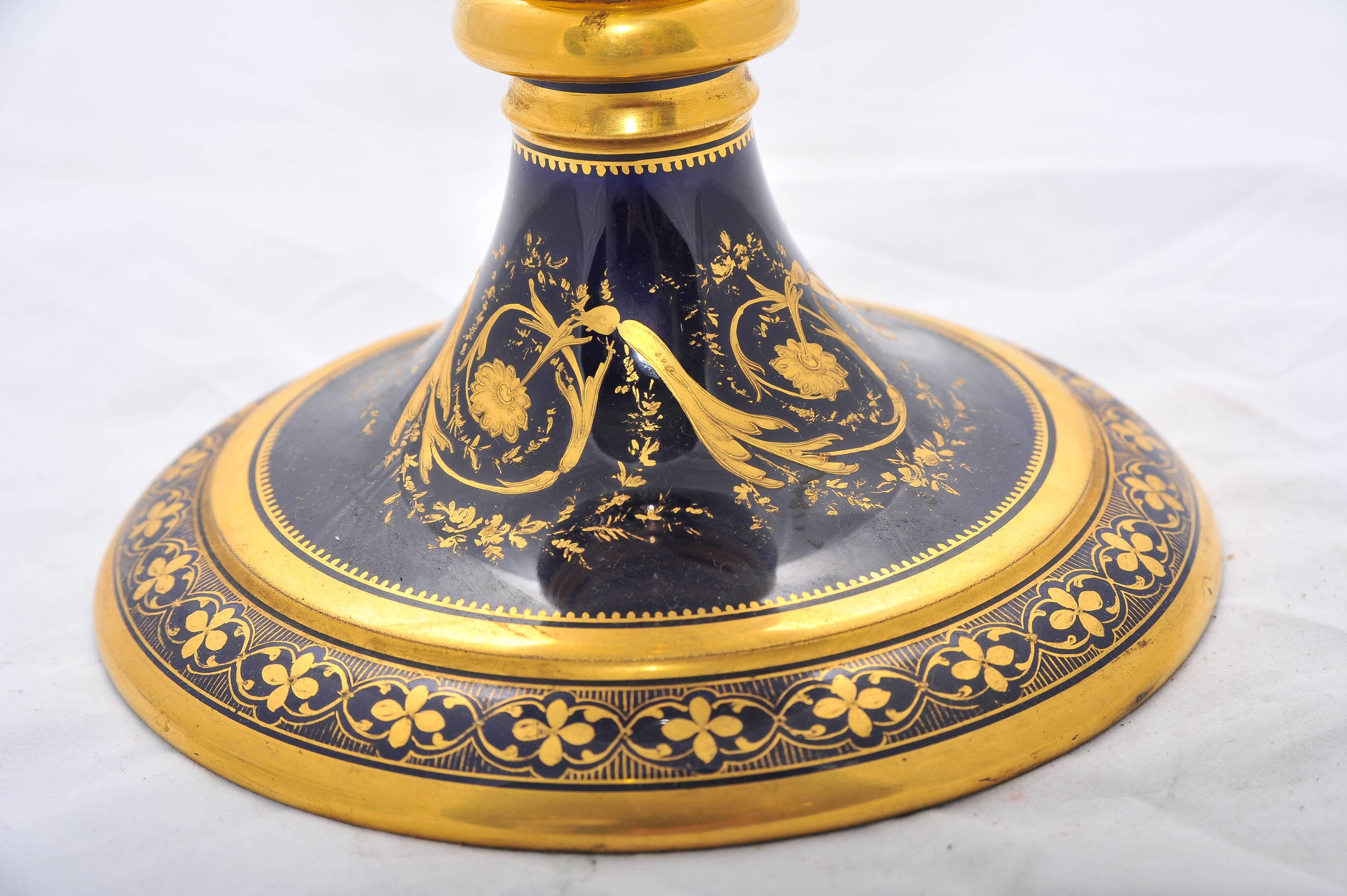 French Large 19th Century Sevres Vase For Sale