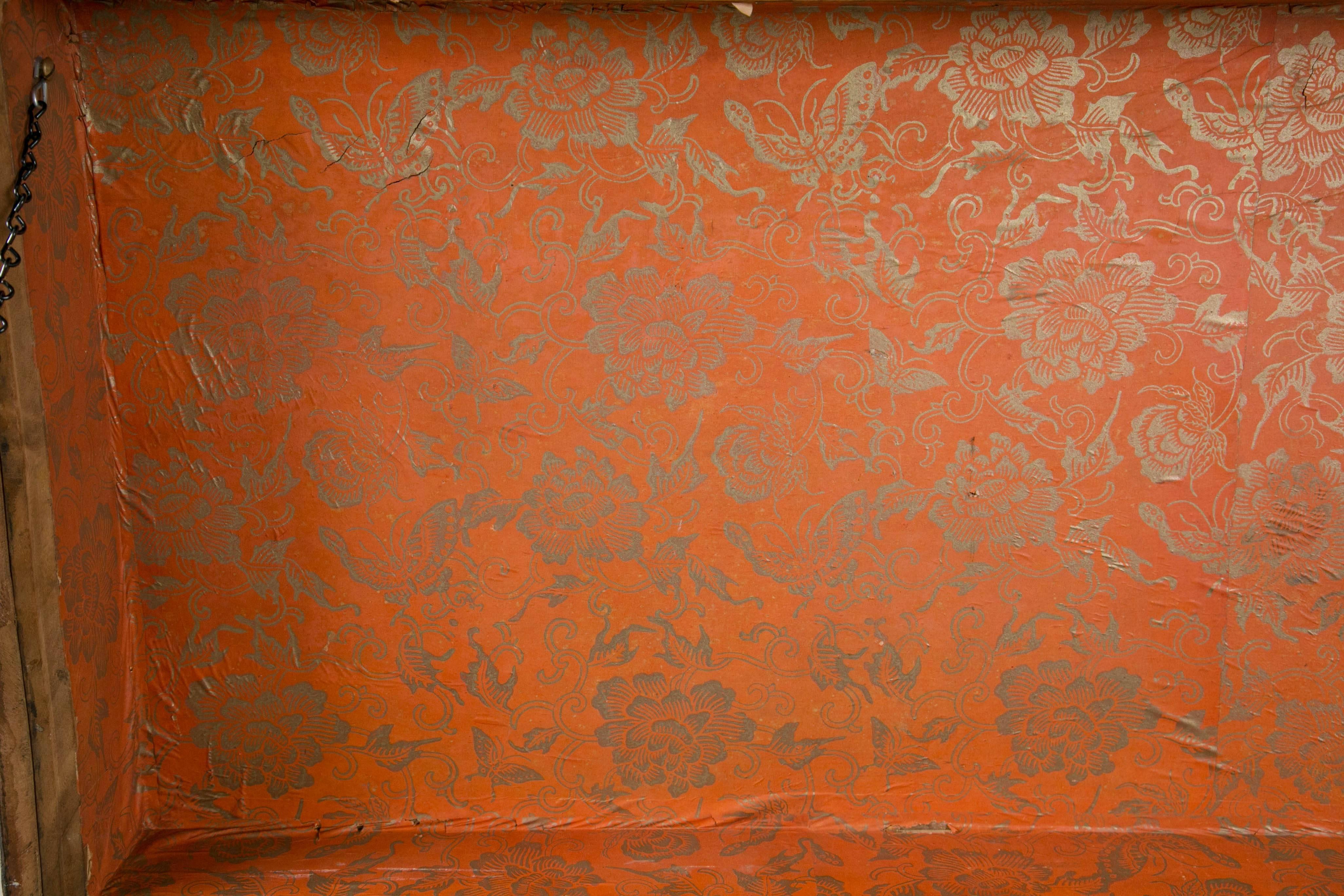 Mid-19th Century Campaign Military Leather Trunk, circa 19th Century