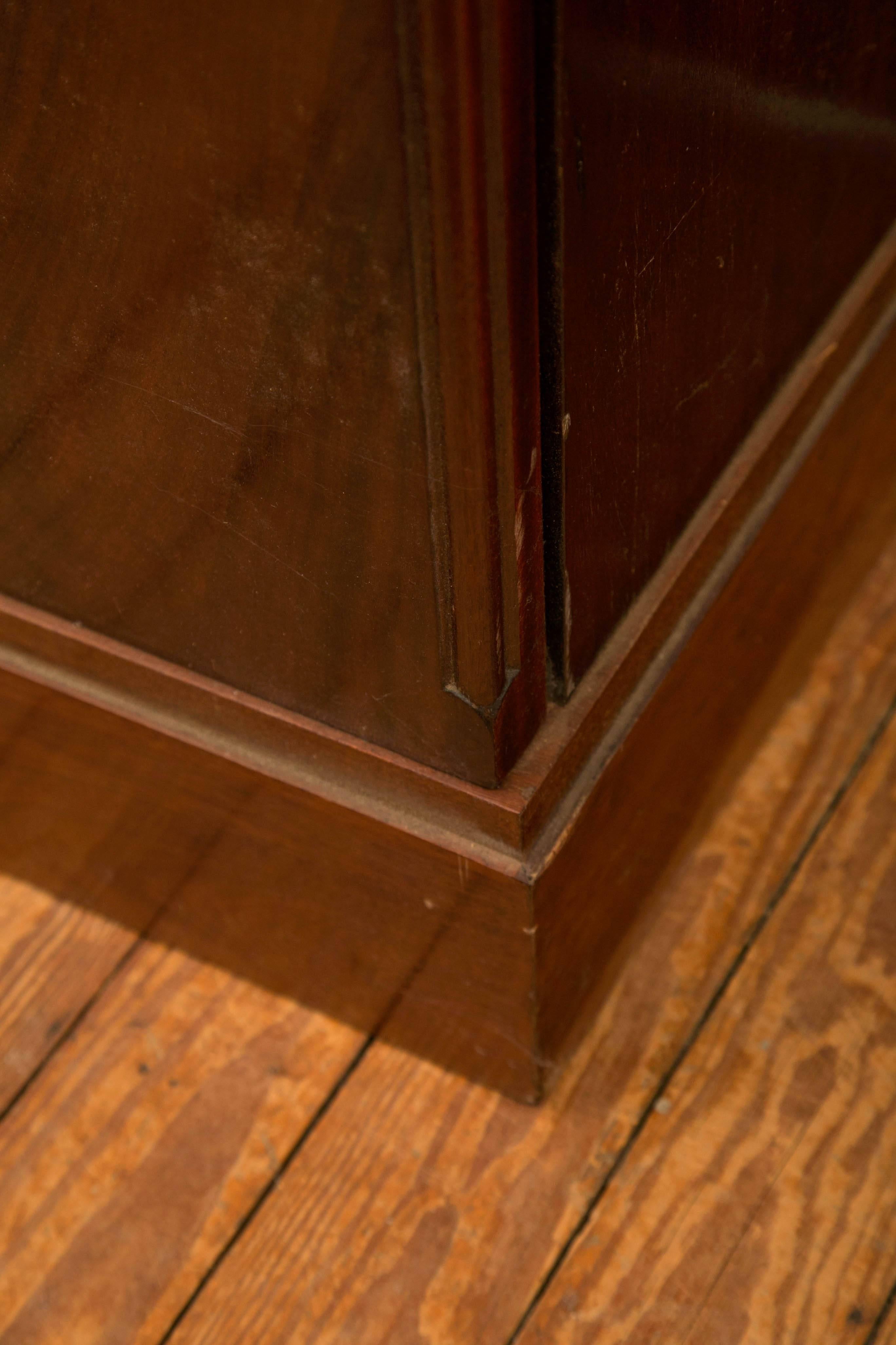 Mahogany Pair of Continental Pedestal Cabinets